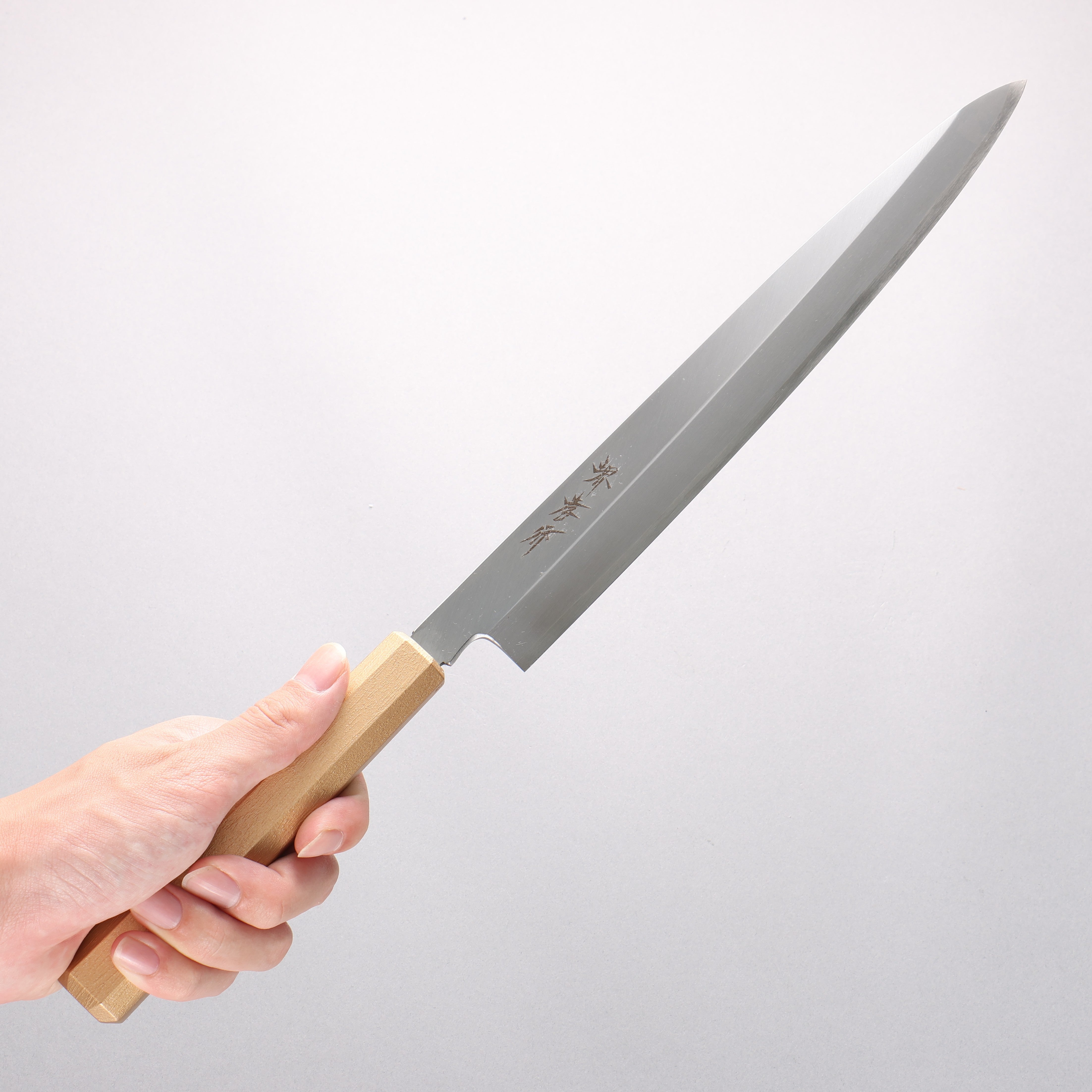 堺 孝行 七色 INOX 鉬鋼 柳刃 270mm ABS 樹脂(金色珠光)握把 - 清助刃物