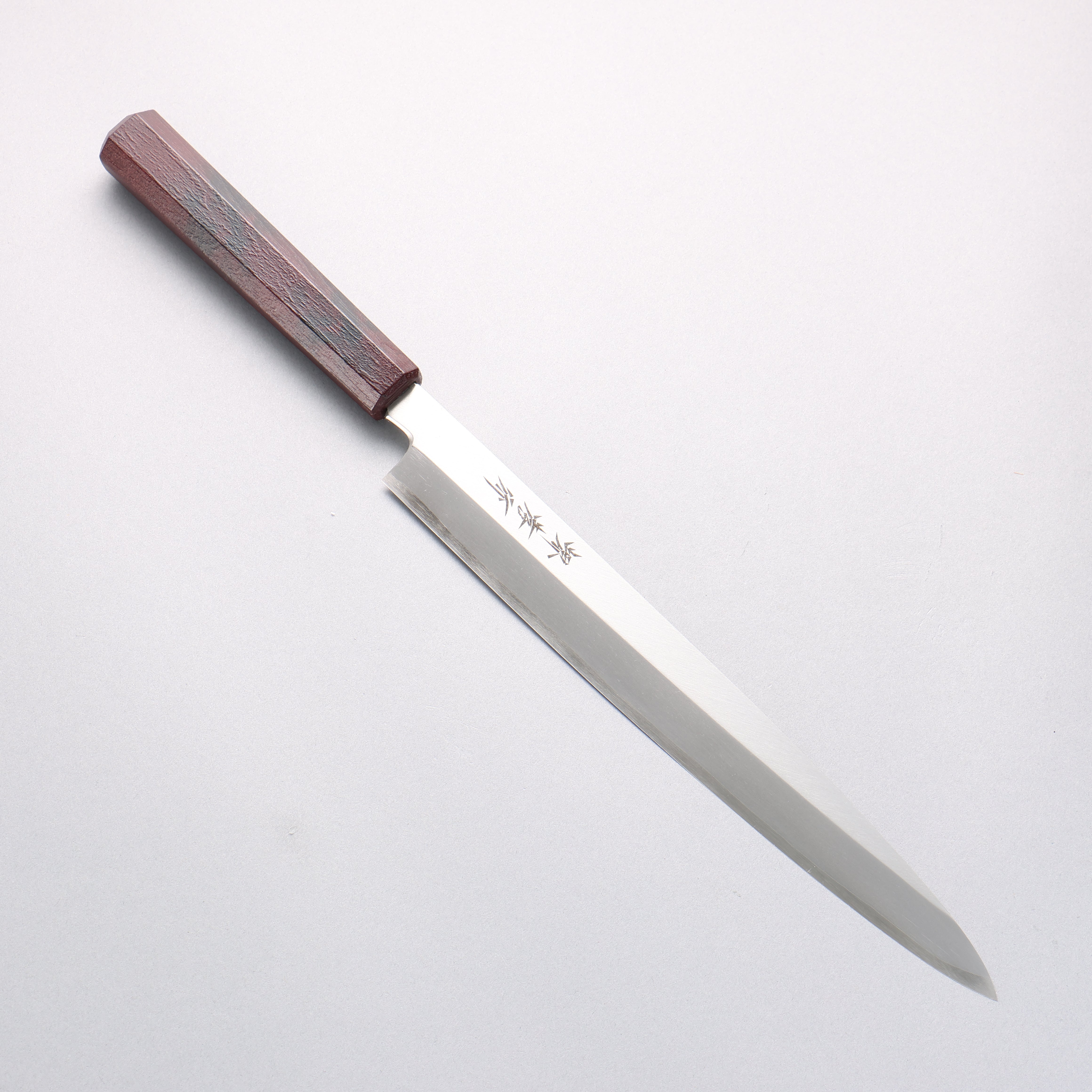 堺 孝行 七色 INOX 鉬鋼 柳刃 270mm ABS 樹脂(黃褐玳瑁)握把 - 清助刃物