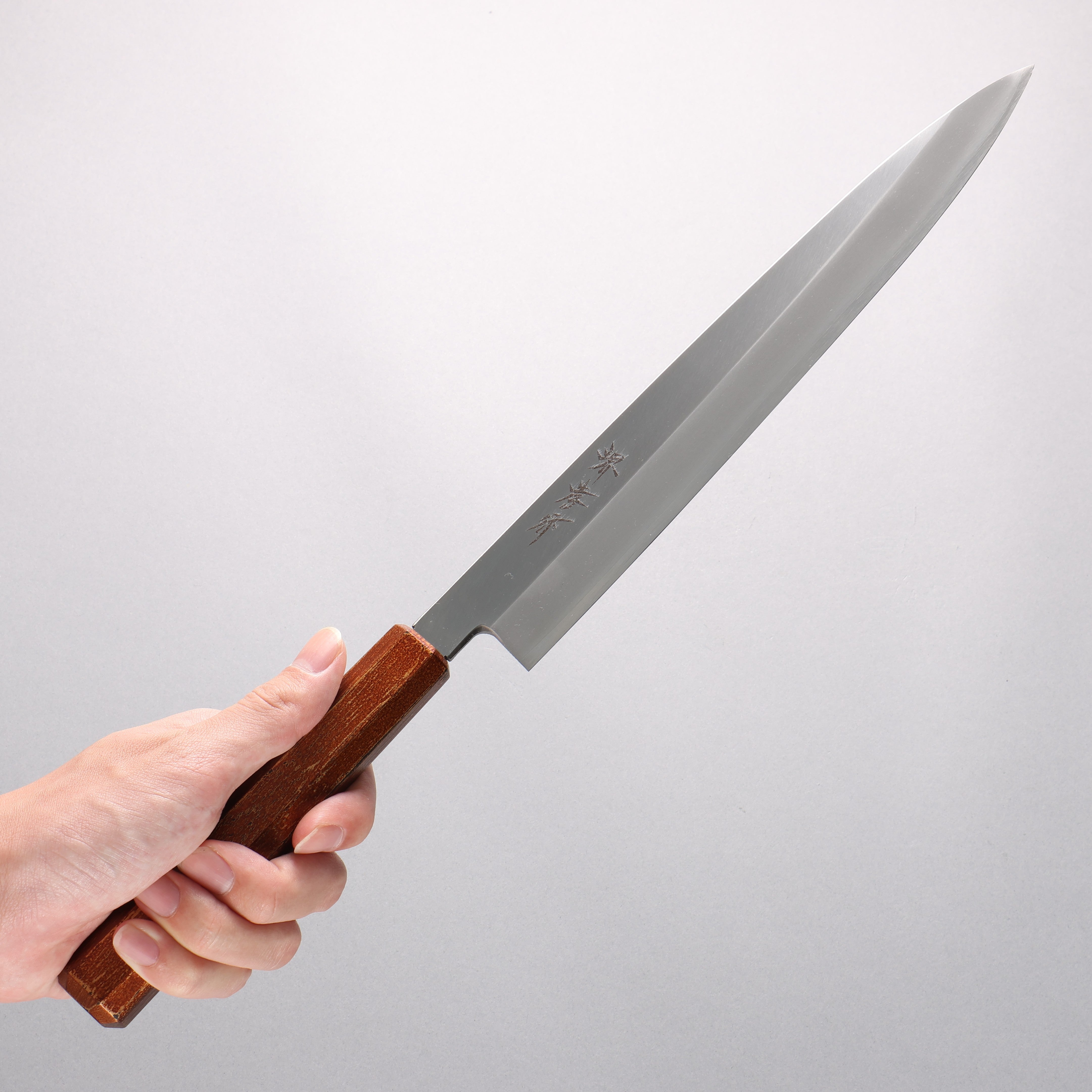 堺 孝行 七色 INOX 鉬鋼 柳刃 270mm ABS 樹脂(復古金)握把 - 清助刃物