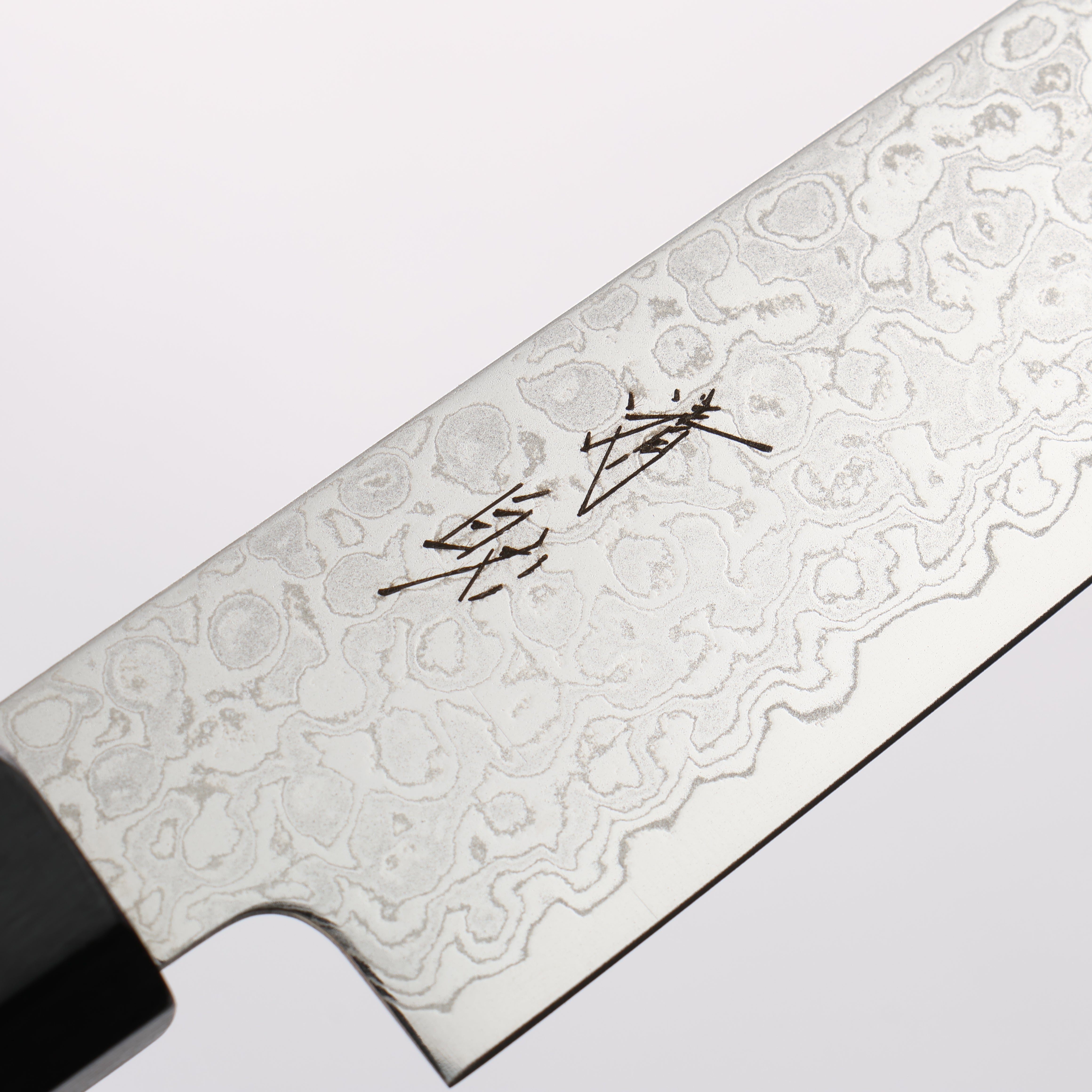 清助 VG10 大馬士革紋 打磨處理 多用途小刀 150mm 紫檀木(口輪:黑合成木) 握把 - 清助刃物