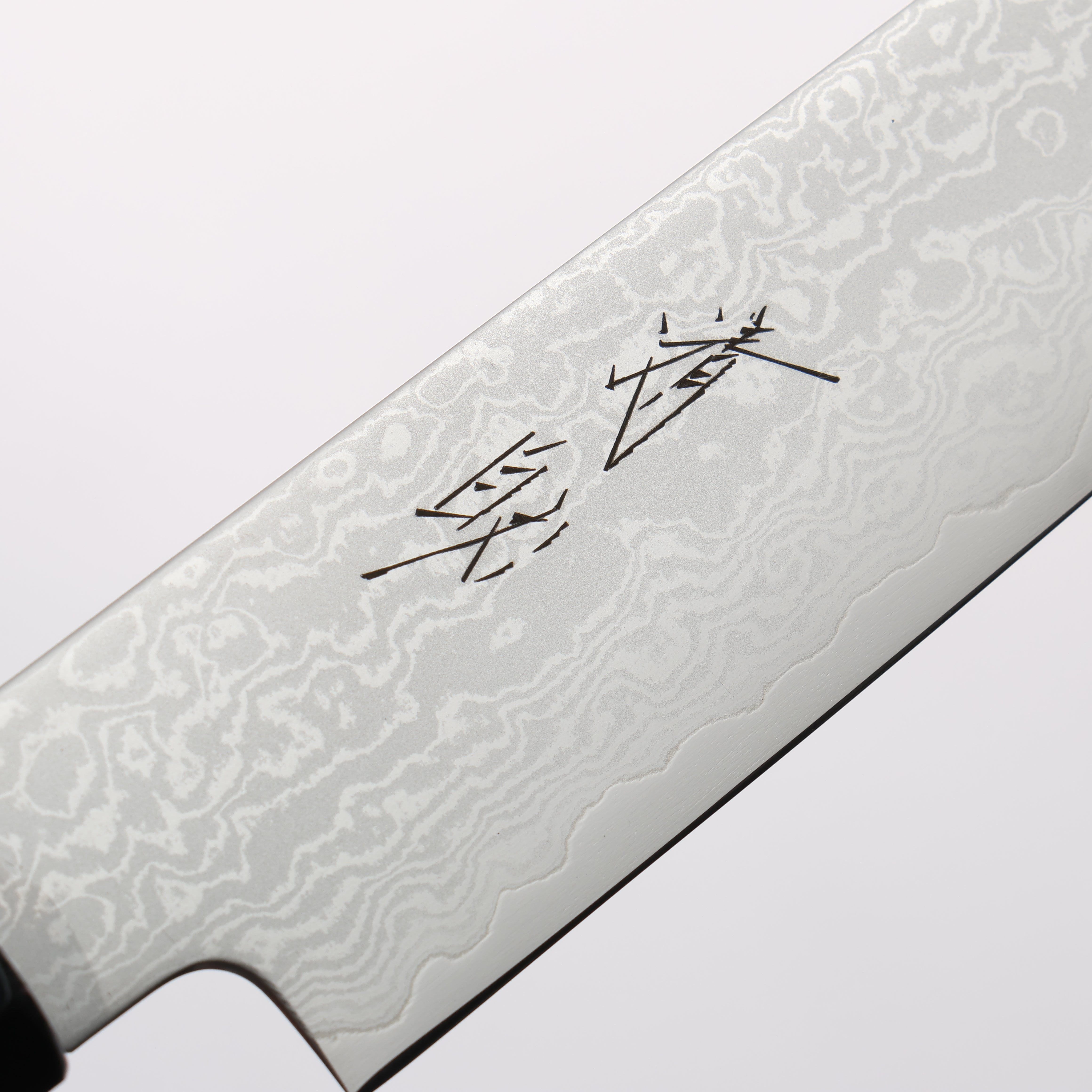清助 VG10 大馬士革紋 切付多用途小刀 180mm 柚木 (口輪:黑塑膠) 握把 - 清助刃物