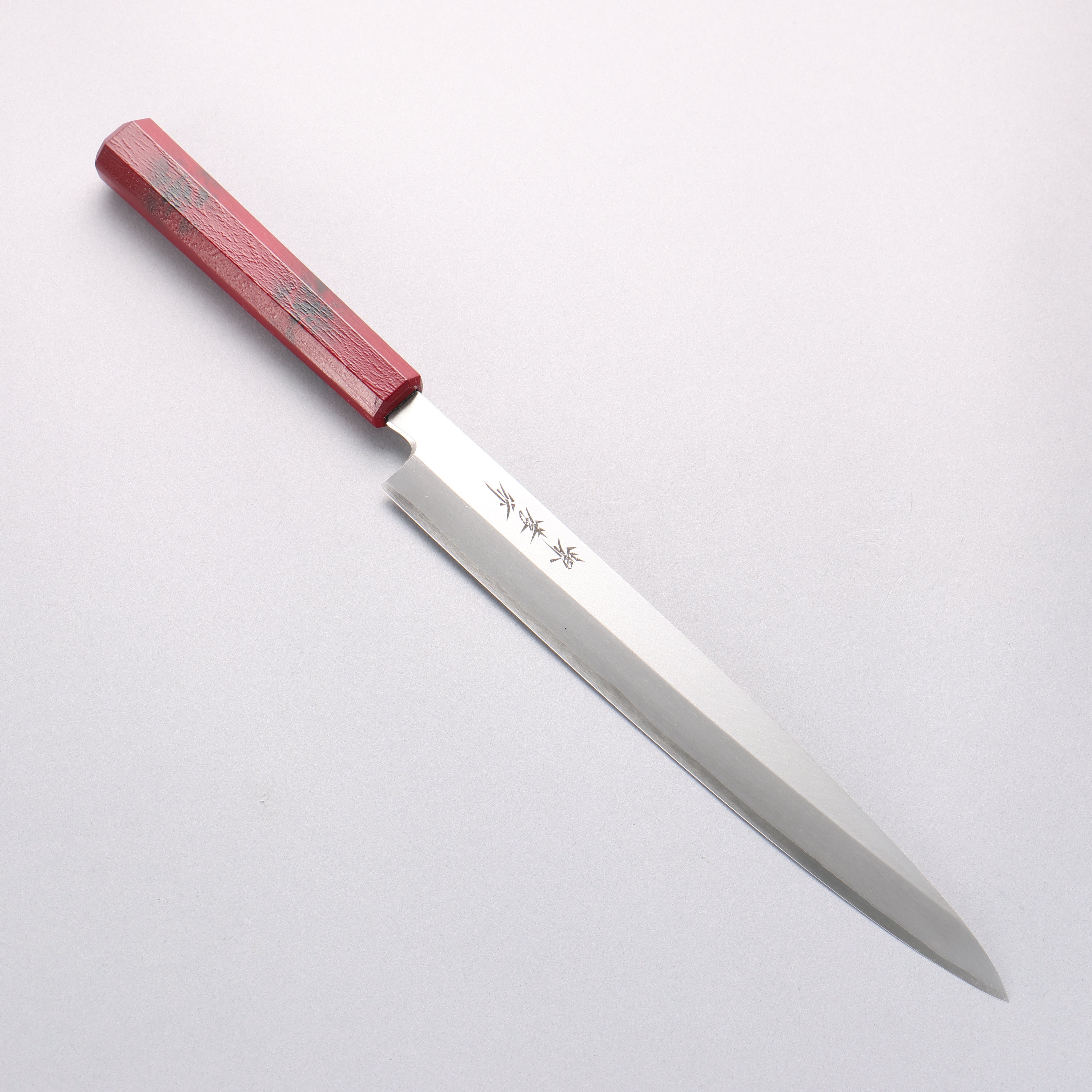 堺 孝行 七色 INOX 鉬鋼 柳刃 270mm ABS 樹脂(紅玳瑁)握把 - 清助刃物
