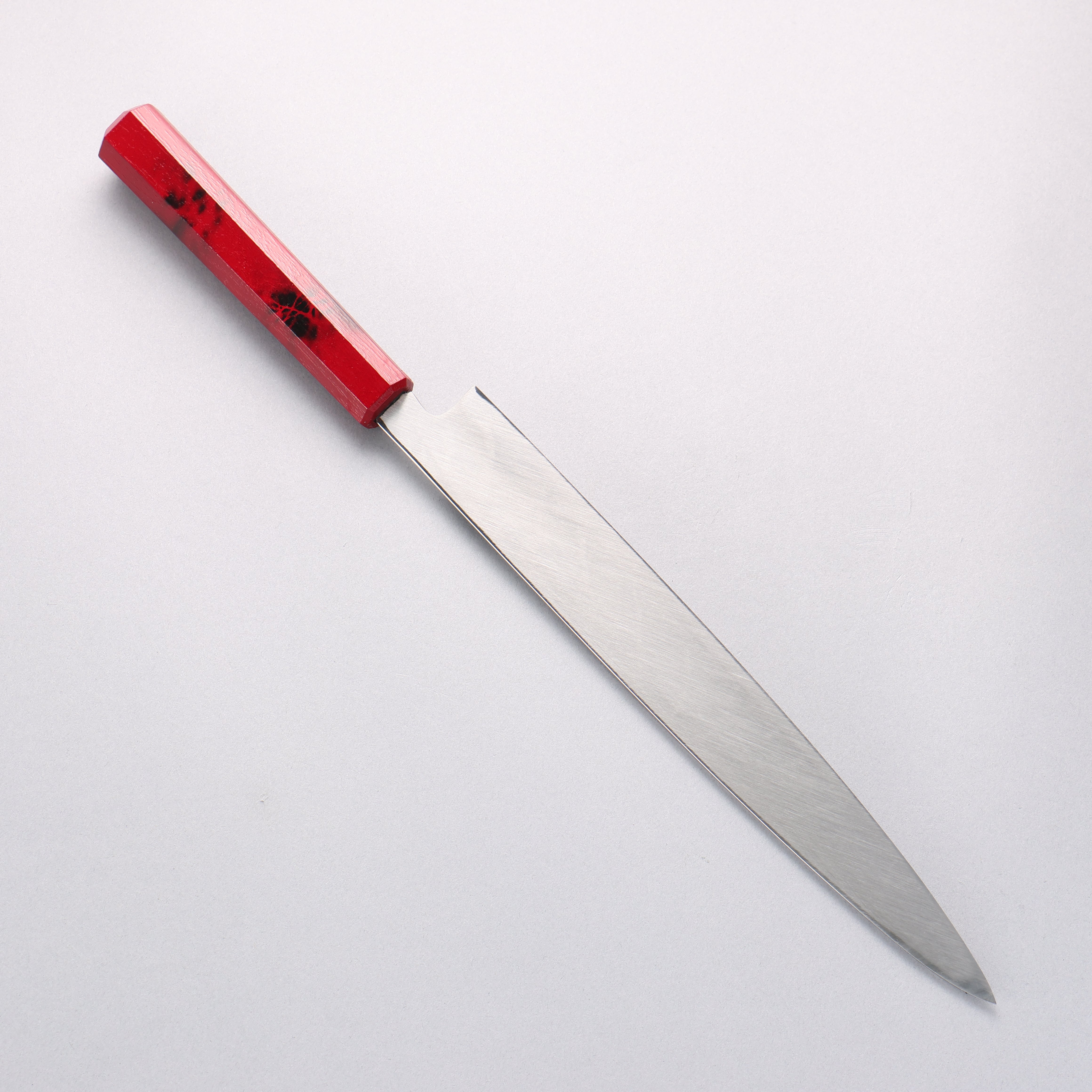 堺 孝行 七色 INOX 鉬鋼 柳刃 270mm ABS 樹脂(紅玳瑁)握把 - 清助刃物