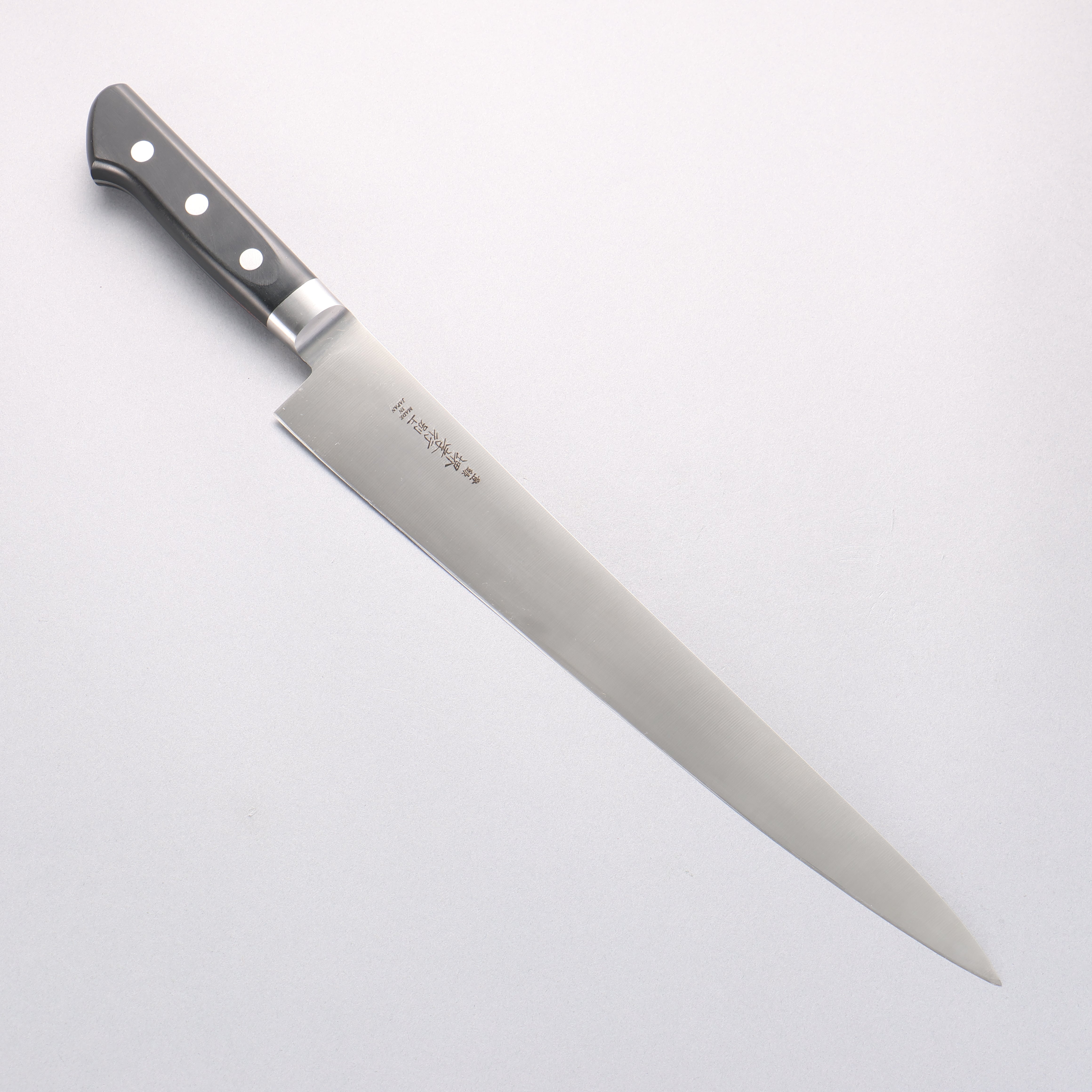 堺 孝行 【左撇子用】 日本鋼 筋引 300mm 黑合成木 握把 - 清助刃物