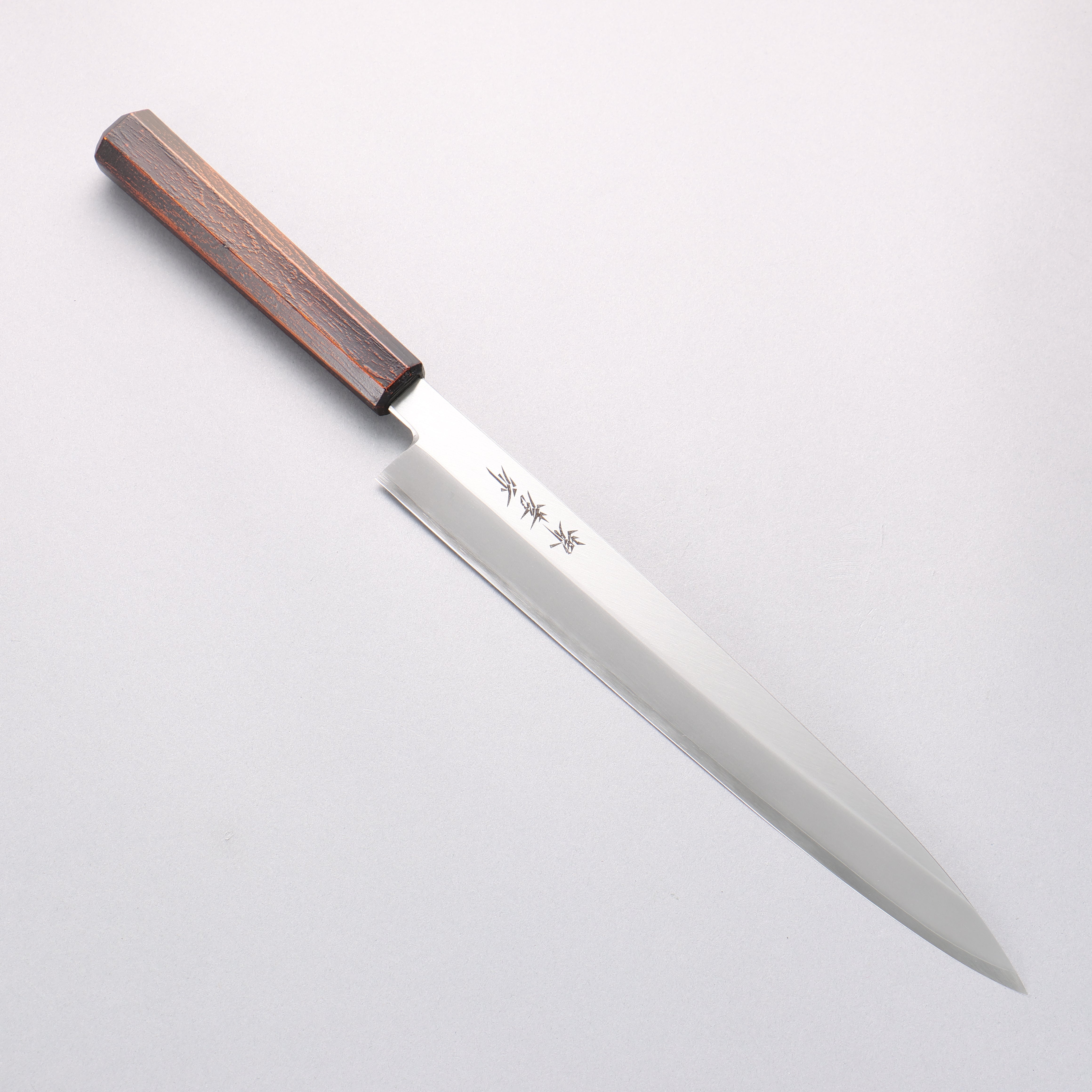 堺 孝行 七色 INOX 鉬鋼 柳刃 270mm ABS 樹脂(復古木紋)握把 - 清助刃物