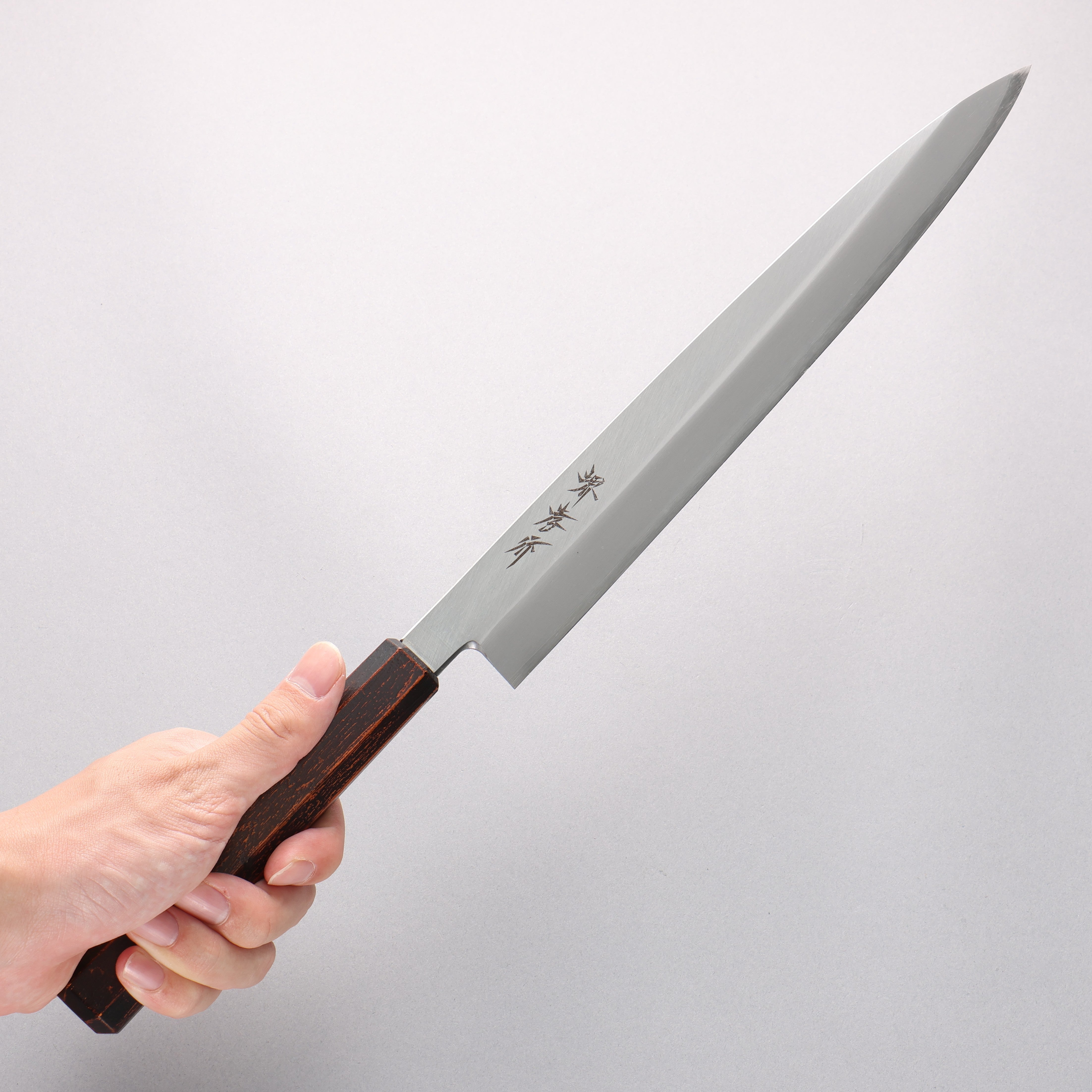 堺 孝行 七色 INOX 鉬鋼 柳刃 270mm ABS 樹脂(復古木紋)握把 - 清助刃物