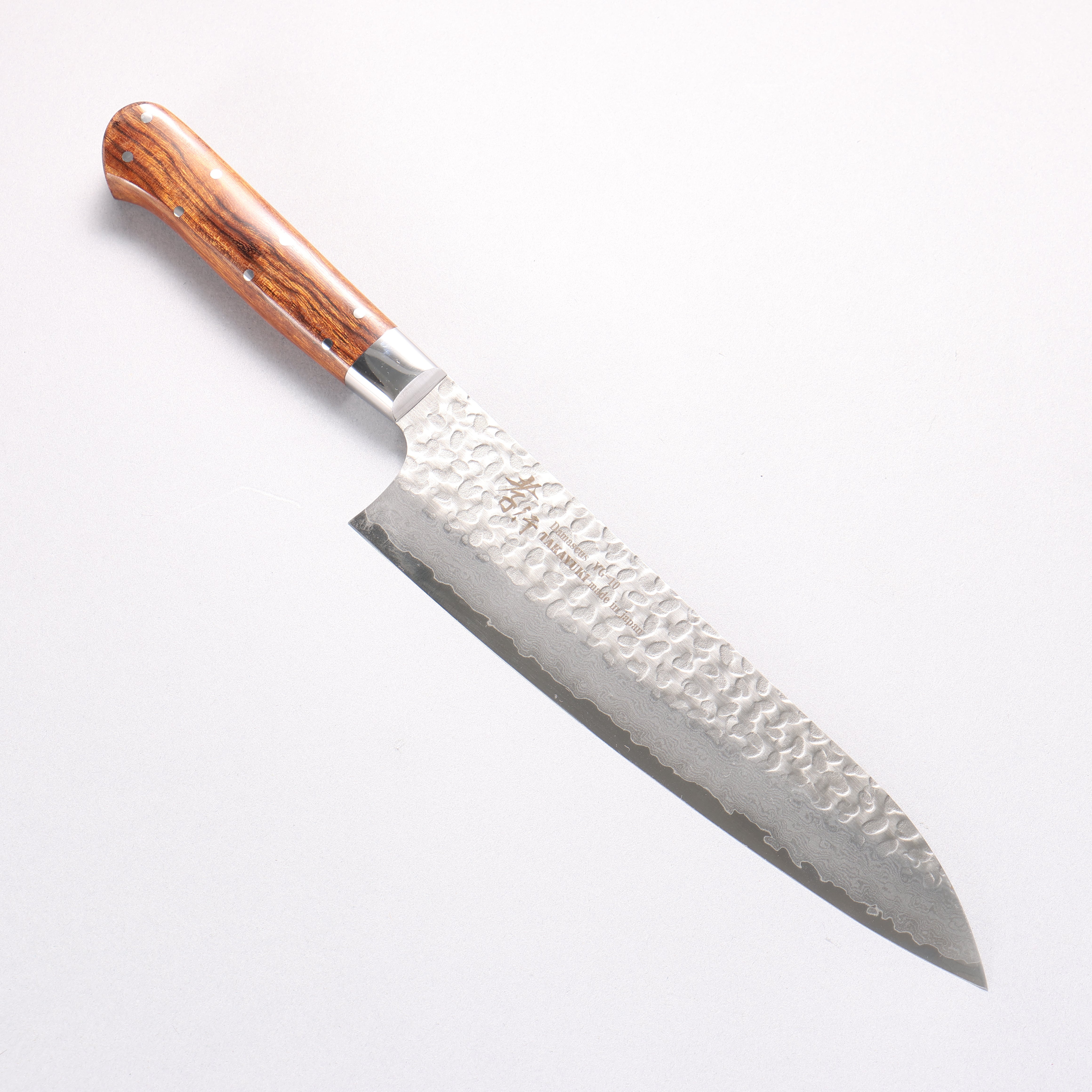 堺 孝行 VG10 33層 大馬士革紋 牛刀 210mm 沙漠鐵木(杉原型) 握把 - 清助刃物
