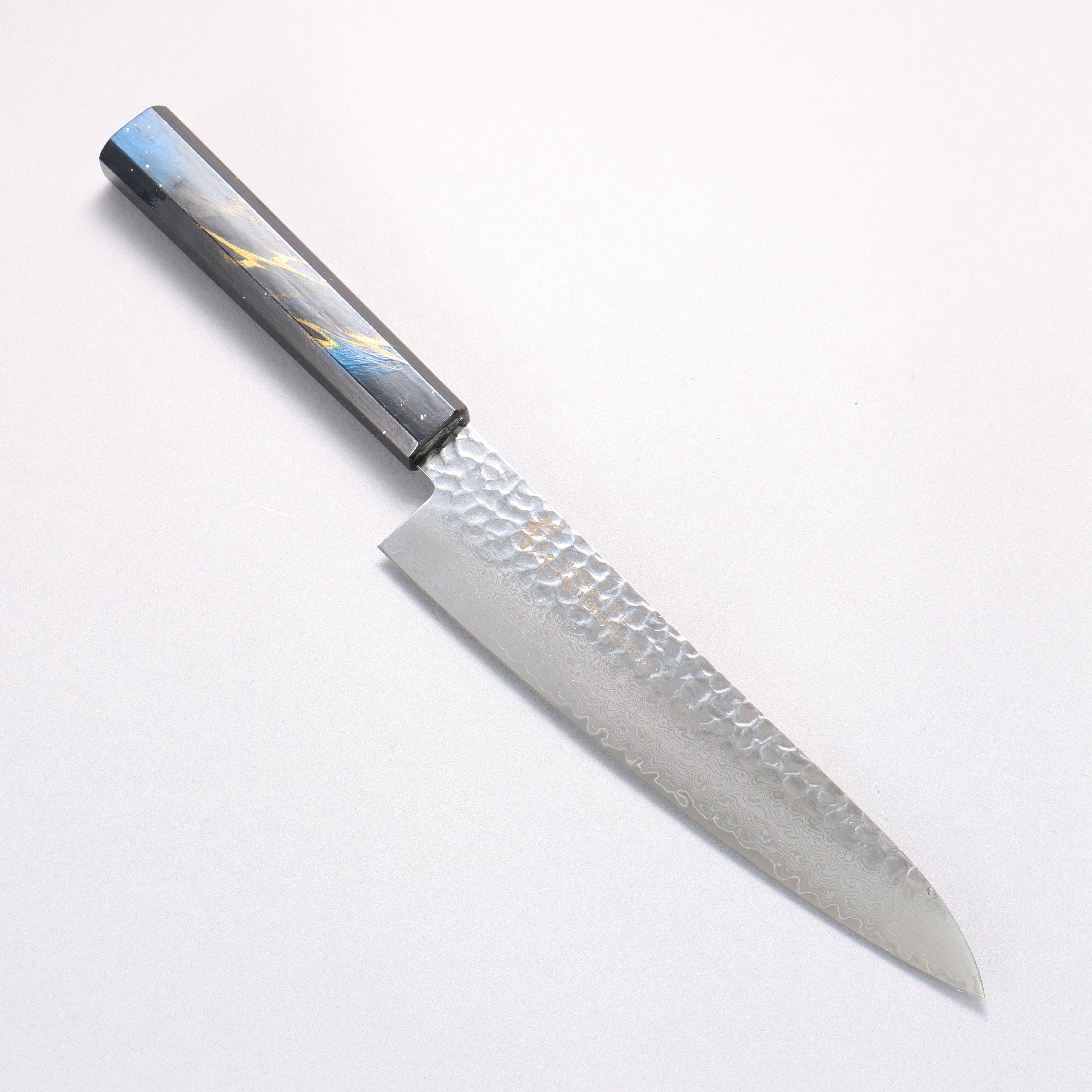 堺 孝行 VG10 33層大馬士革紋 牛刀 210mm 櫟木漆塗(彩宇)握把 - 清助刃物