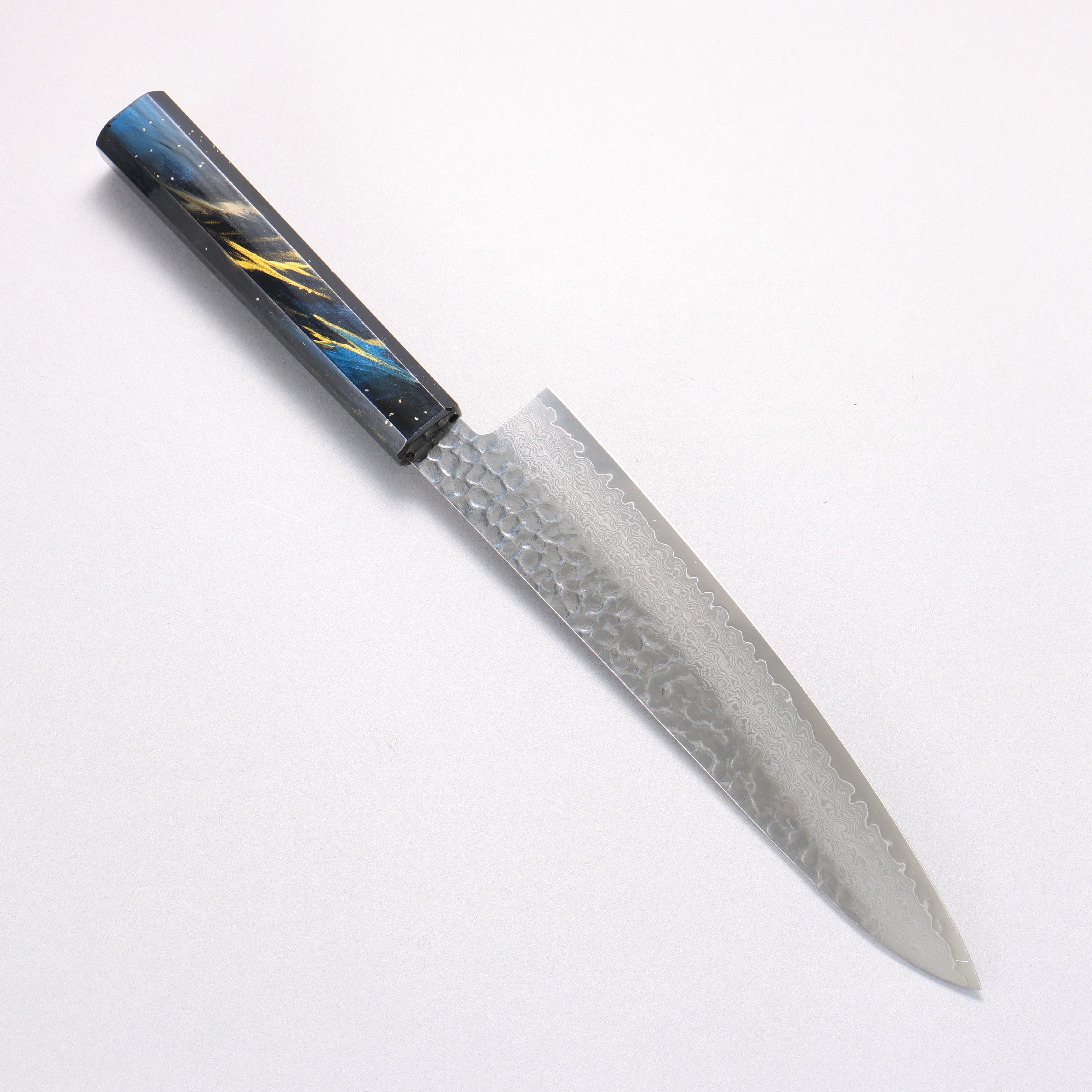 堺 孝行 VG10 33層大馬士革紋 牛刀 210mm 櫟木漆塗(彩宇)握把 - 清助刃物