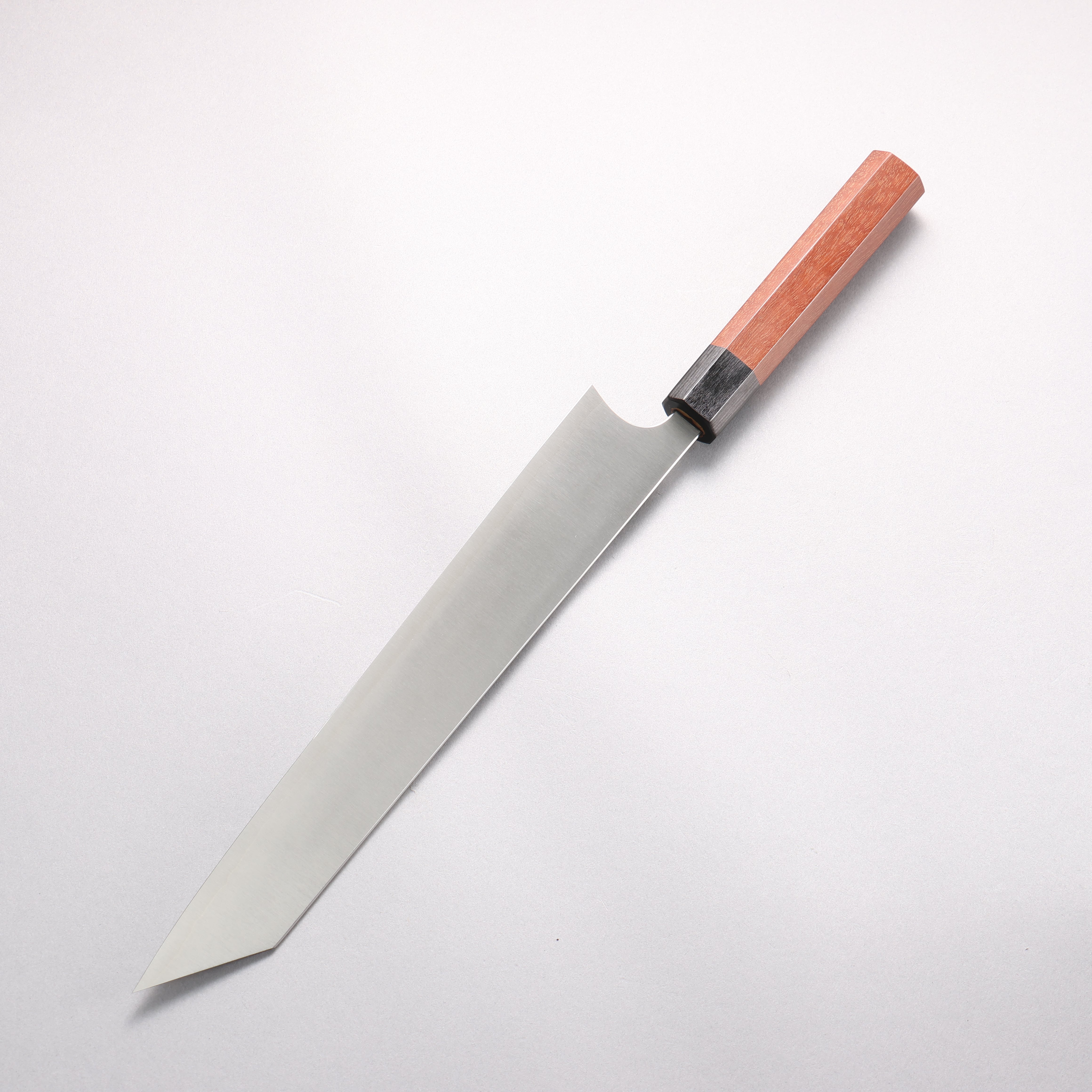 柴田崇行 甲鐵 超級青鋼 筋引 270mm 紫檀木(口輪:黑合成木) 握把 - 清助刃物