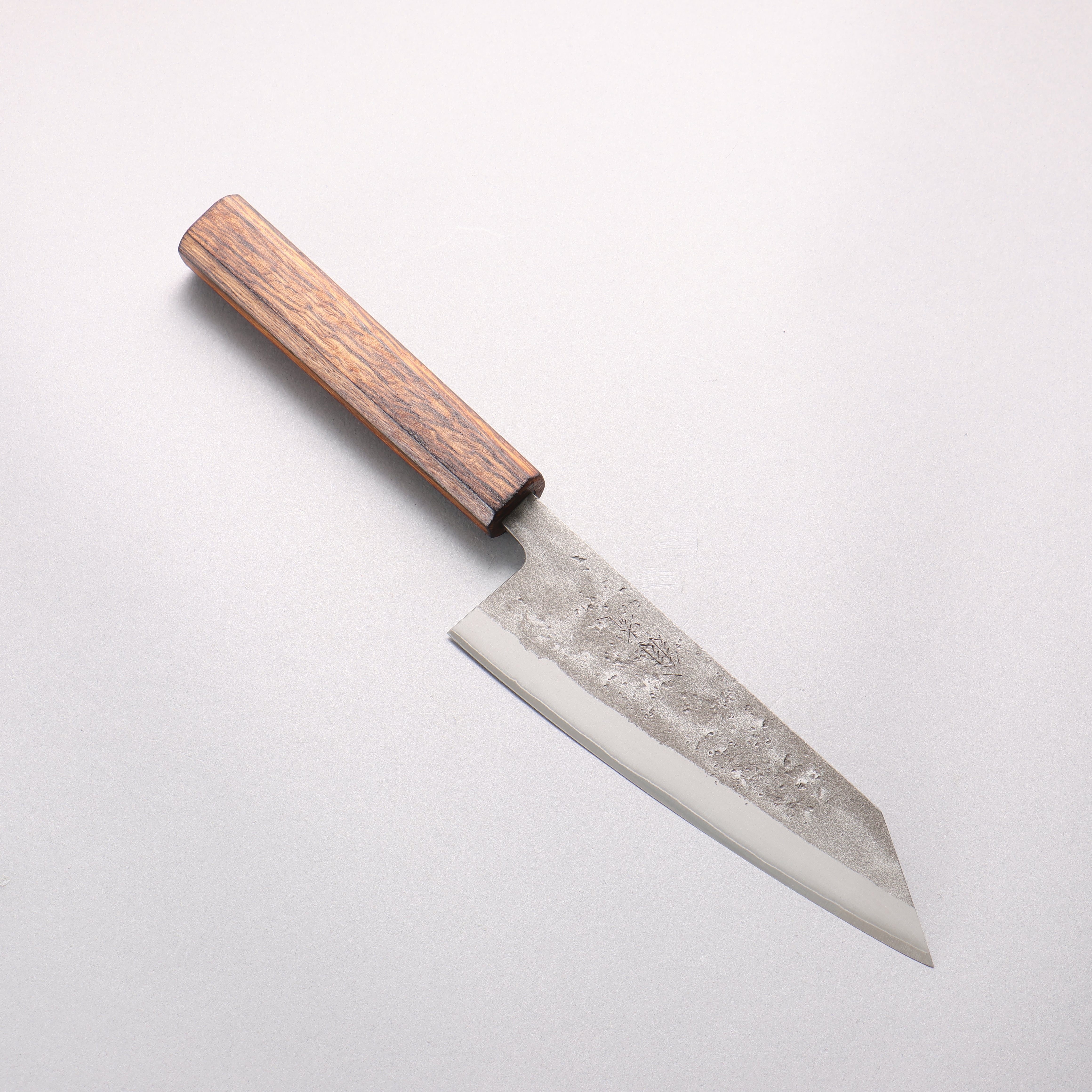 翁流 SLD 鋼 梨地 文化刀 170mm 橡木 (煤炭煙黑) 握把 - 清助刃物