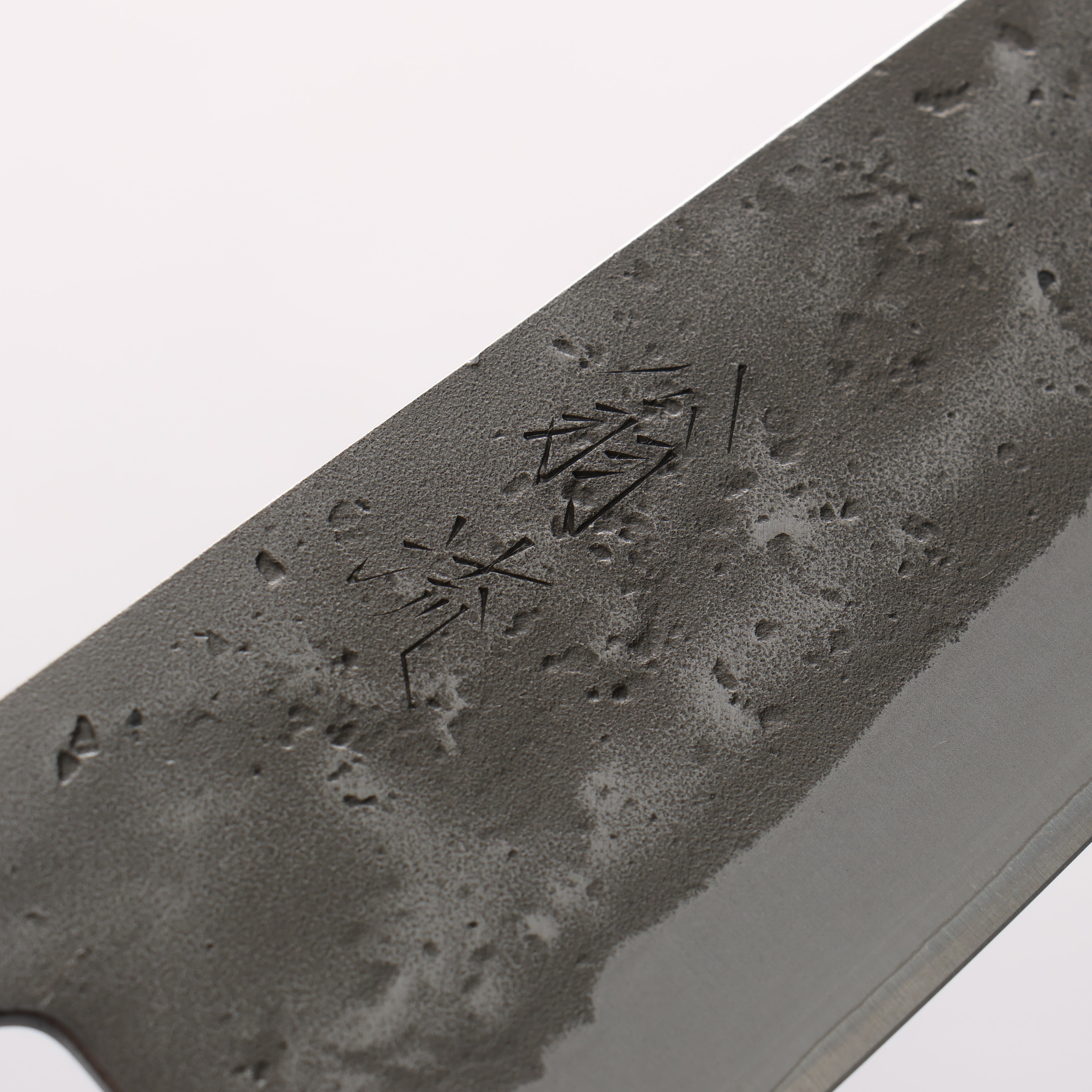 翁流 SLD 鋼 梨地 文化刀 170mm 橡木 (煤炭煙黑) 握把 - 清助刃物