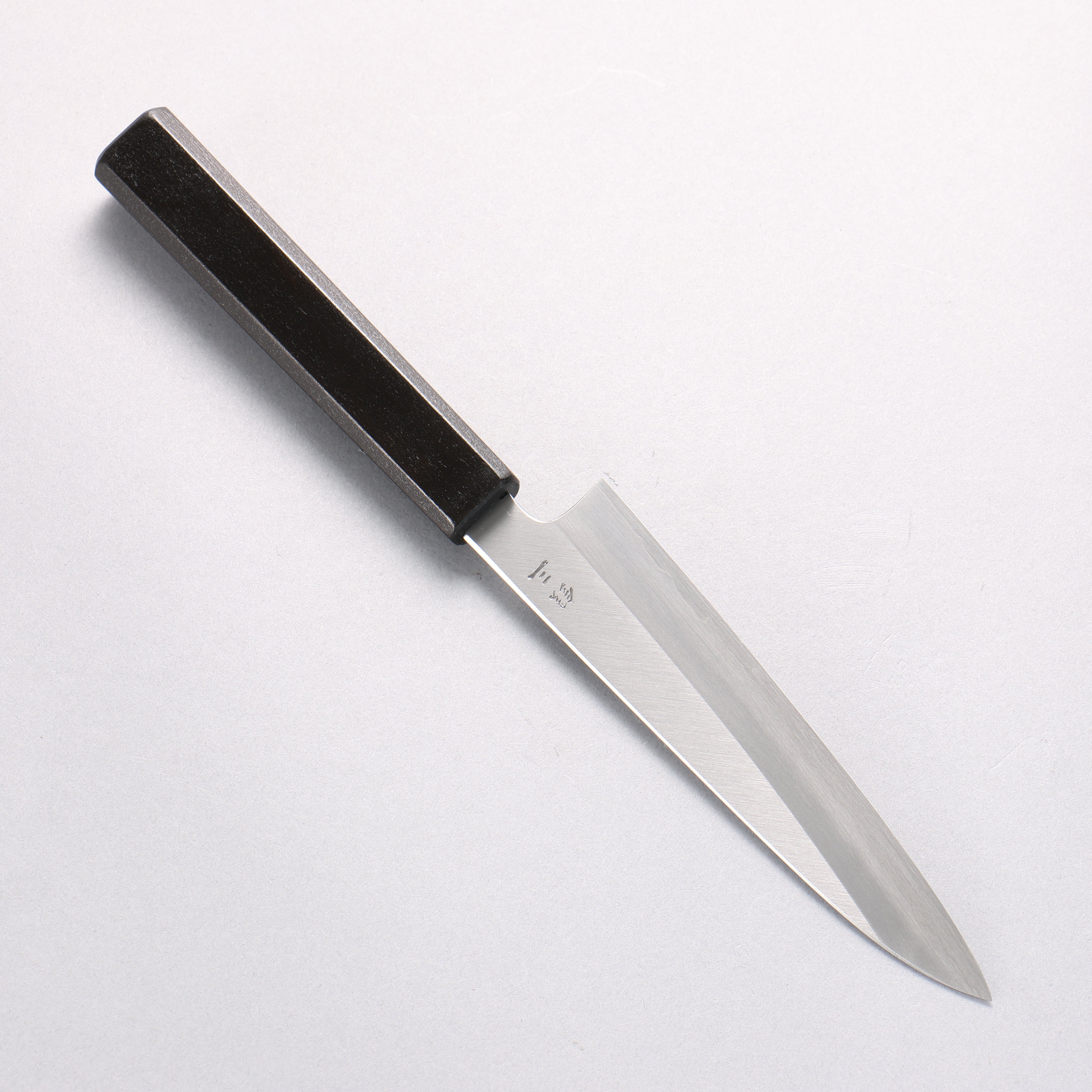 景清 銀三鋼 多用途小刀 150mm 黑漆塗 (木蘭) 握把 - 清助刃物