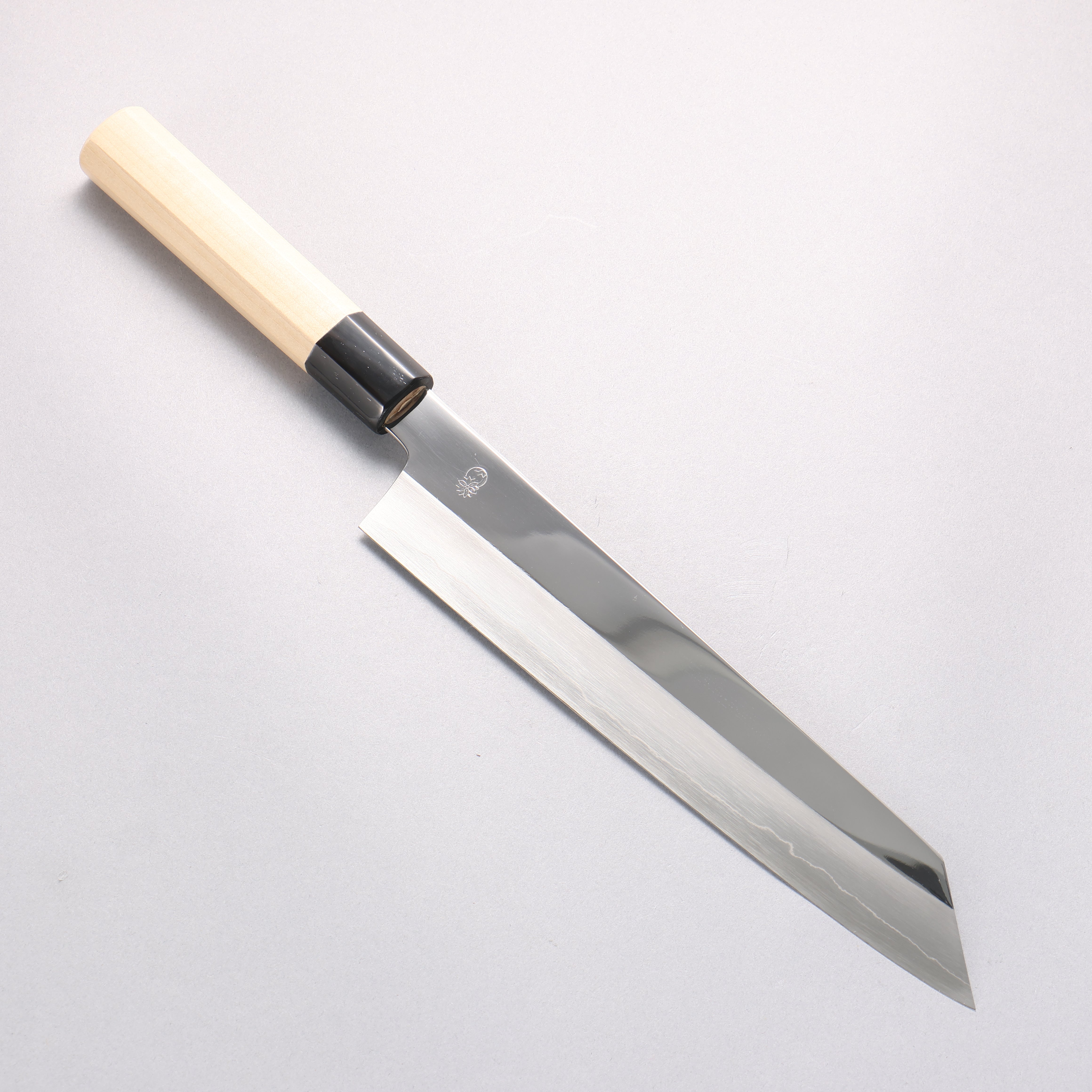 重陽 銀三鋼 鏡面處理 切付牛刀 240mm 木蘭握把 - 清助刃物