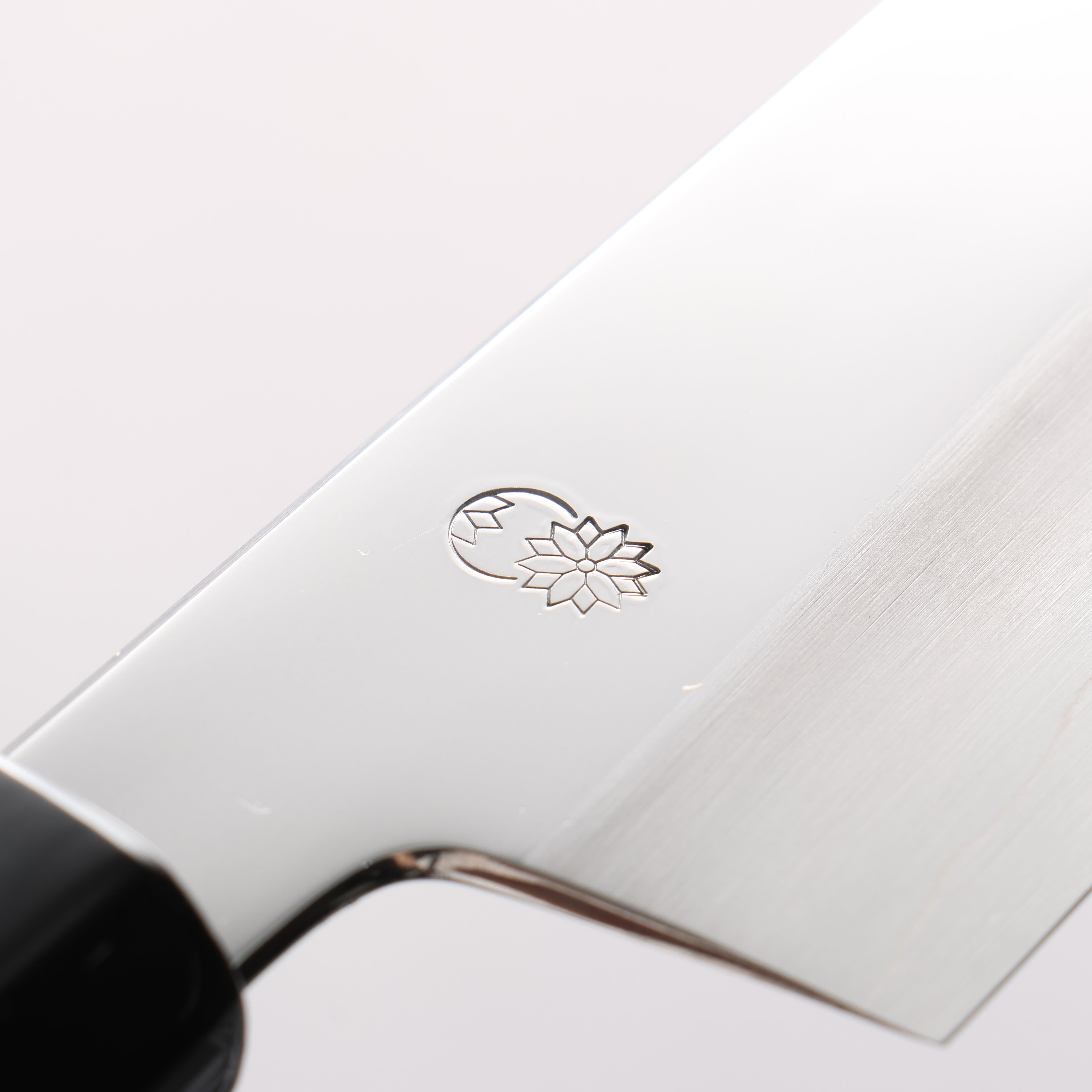 重陽 銀三鋼 鏡面處理 切付牛刀 240mm 木蘭握把 - 清助刃物