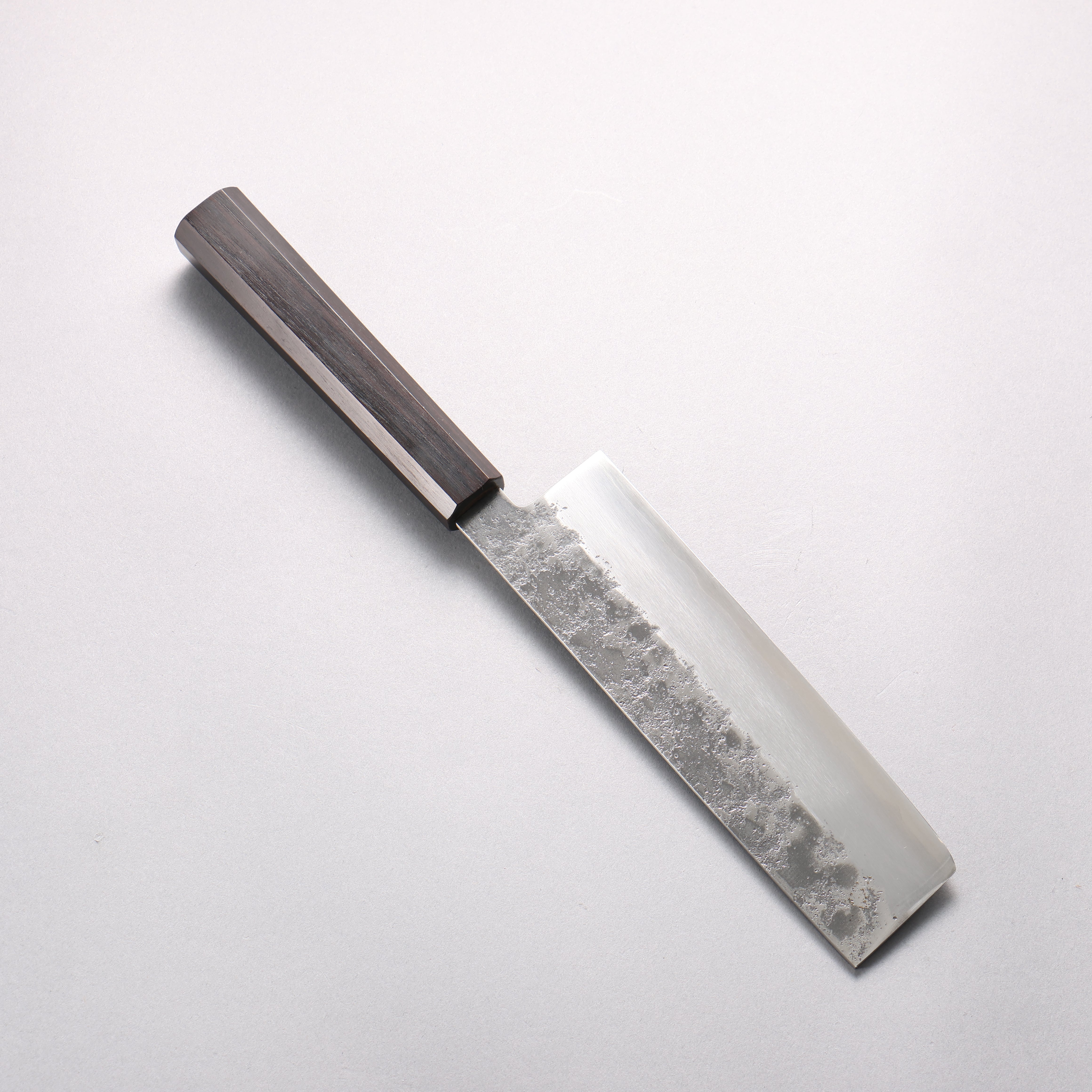 清助 銀三鋼 梨地 菜切 165mm 黑檀 握把 - 清助刃物