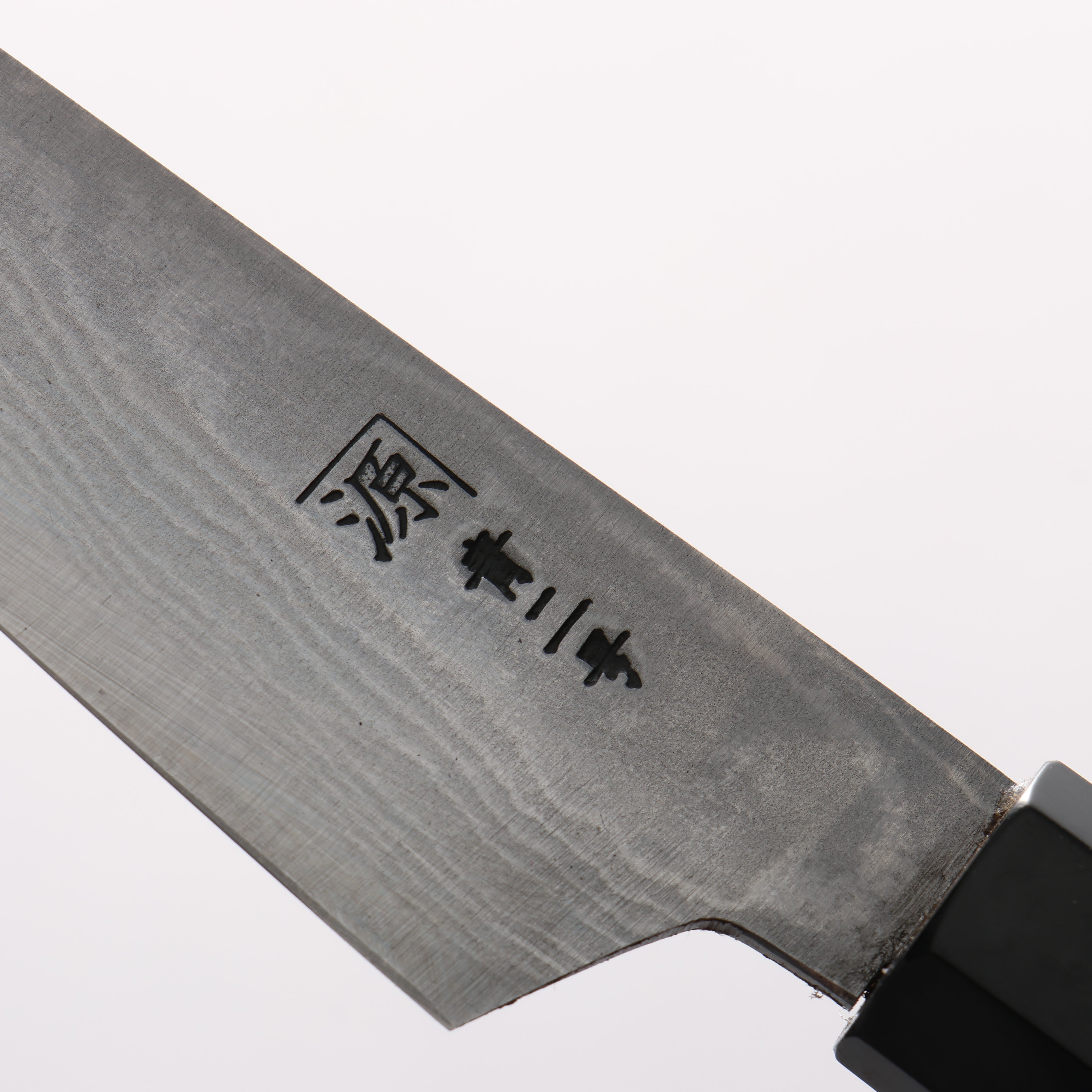 田中 誠貴 青鋼二號 大馬士革紋 多用途小刀 120mm 核桃木 握把 - 清助刃物