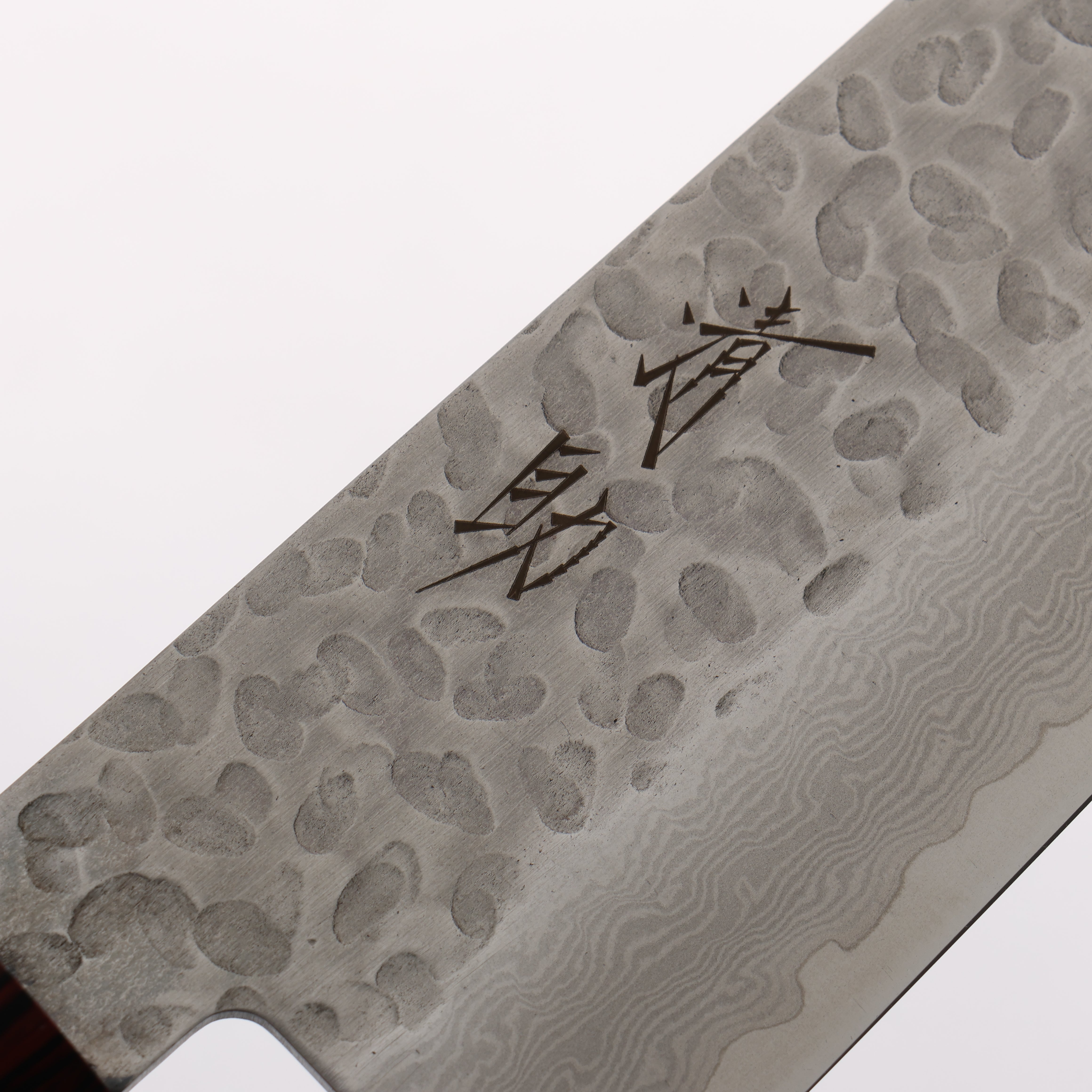 清助 VG10 33層 鎚目 大馬士革紋 牛刀 210mm 黑合成木 握把 - 清助刃物