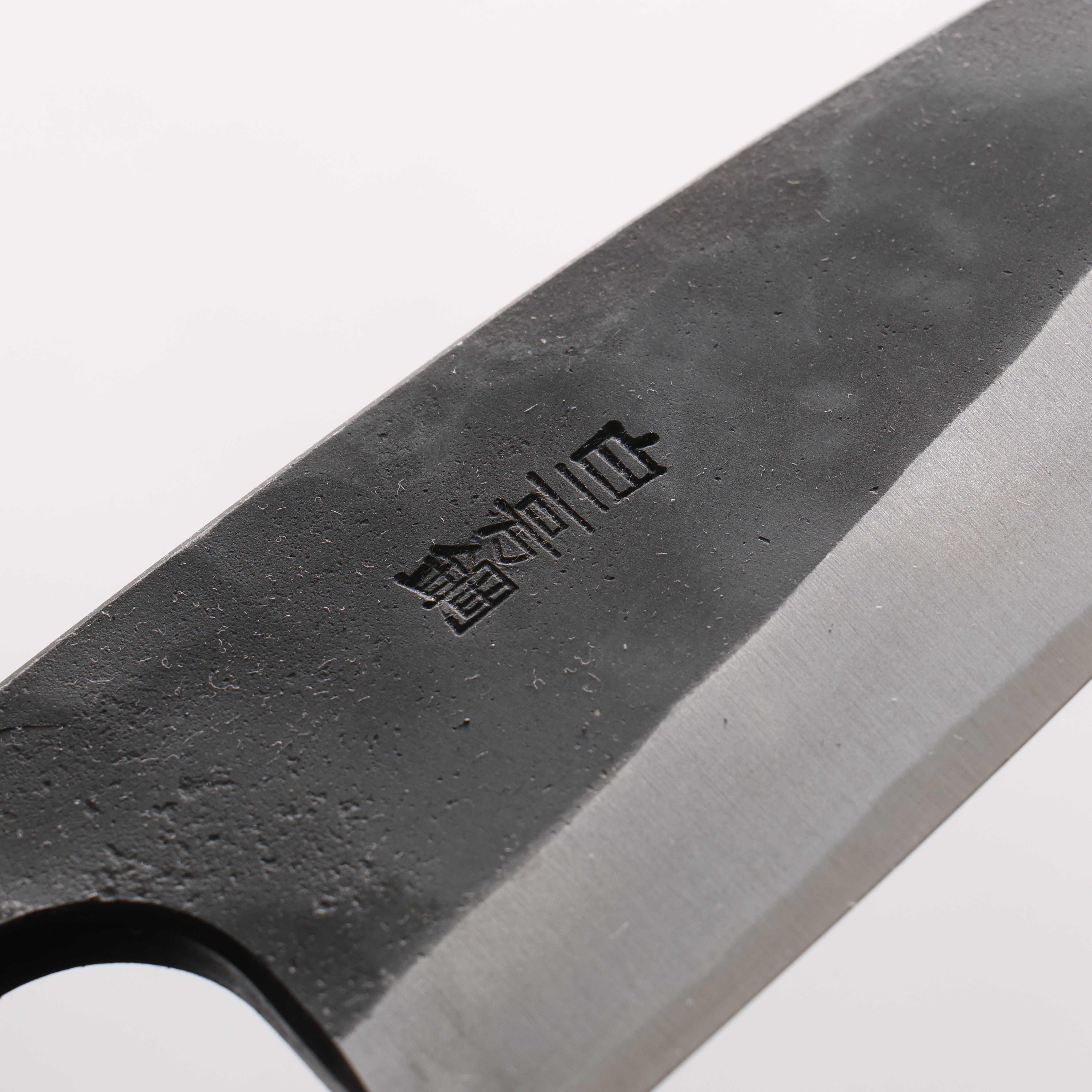 山本 直 白鋼二號 黑打 兩出刃 135mm Kebony 握把 - 清助刃物