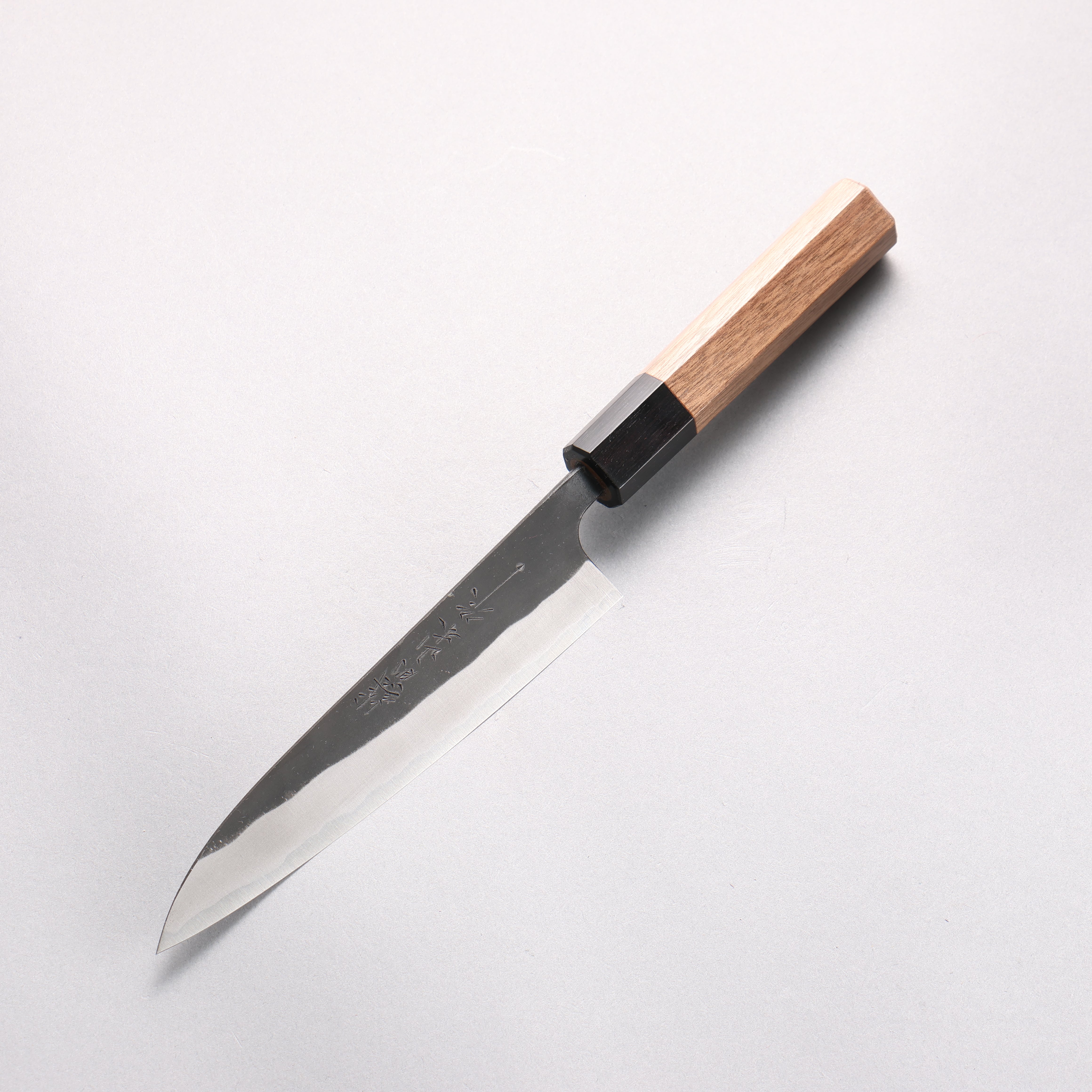 山本 直 安來青鋼 黑打 多用途小刀 150mm 核桃木 握把 - 清助刃物