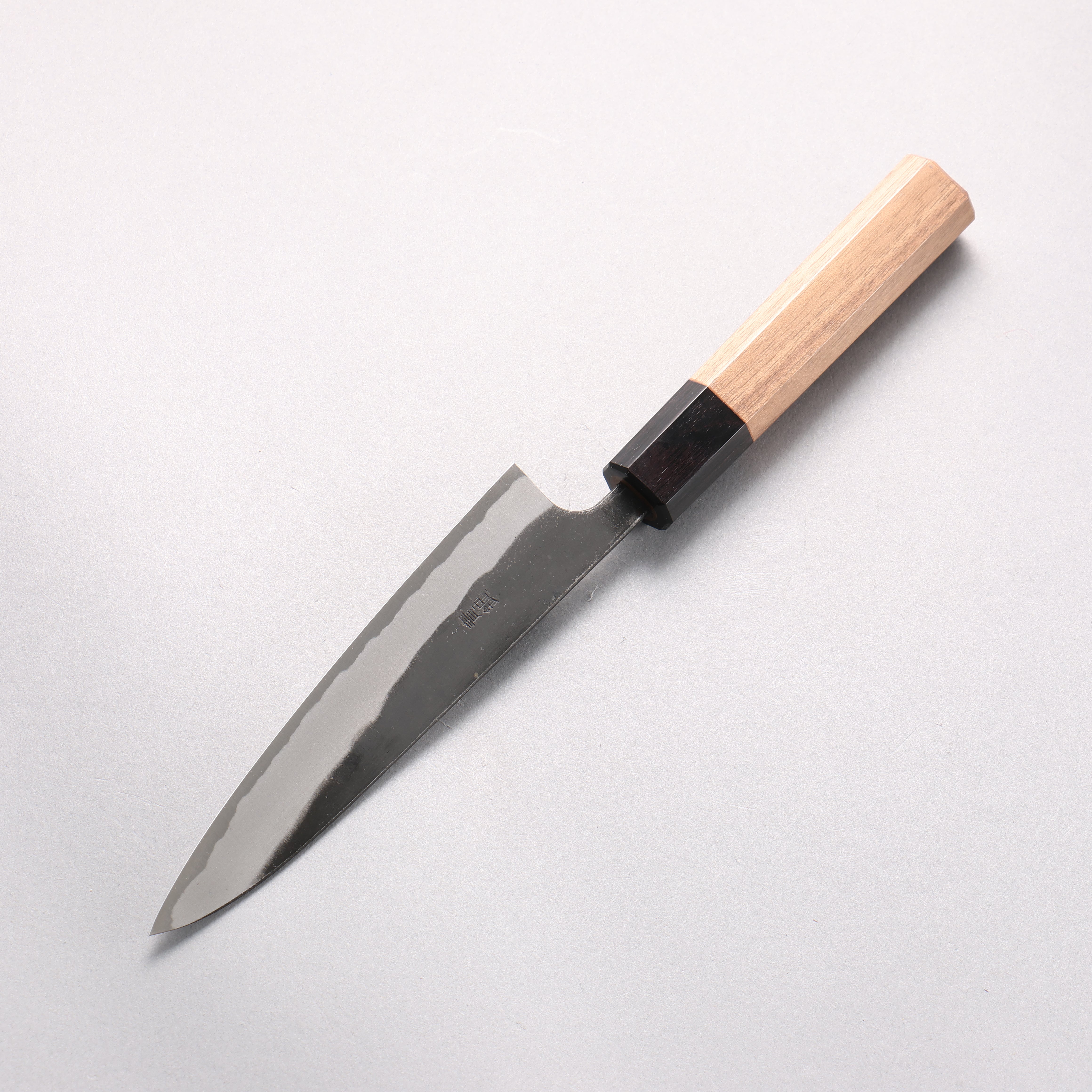 山本 直 安來青鋼 黑打 多用途小刀 135mm 核桃木 握把 - 清助刃物