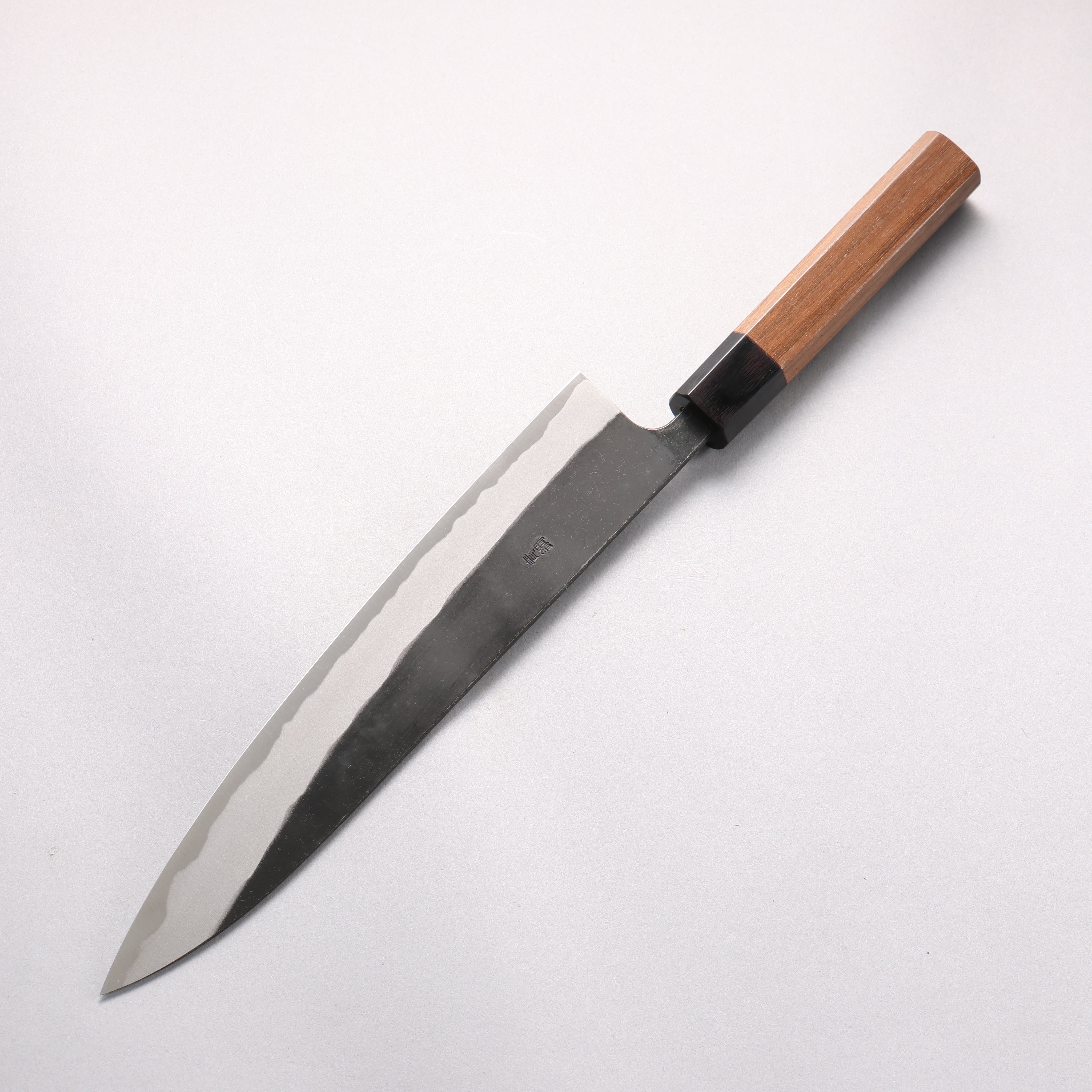 山本 直 安來青鋼 黑打 筋引 240mm 核桃木 握把 - 清助刃物