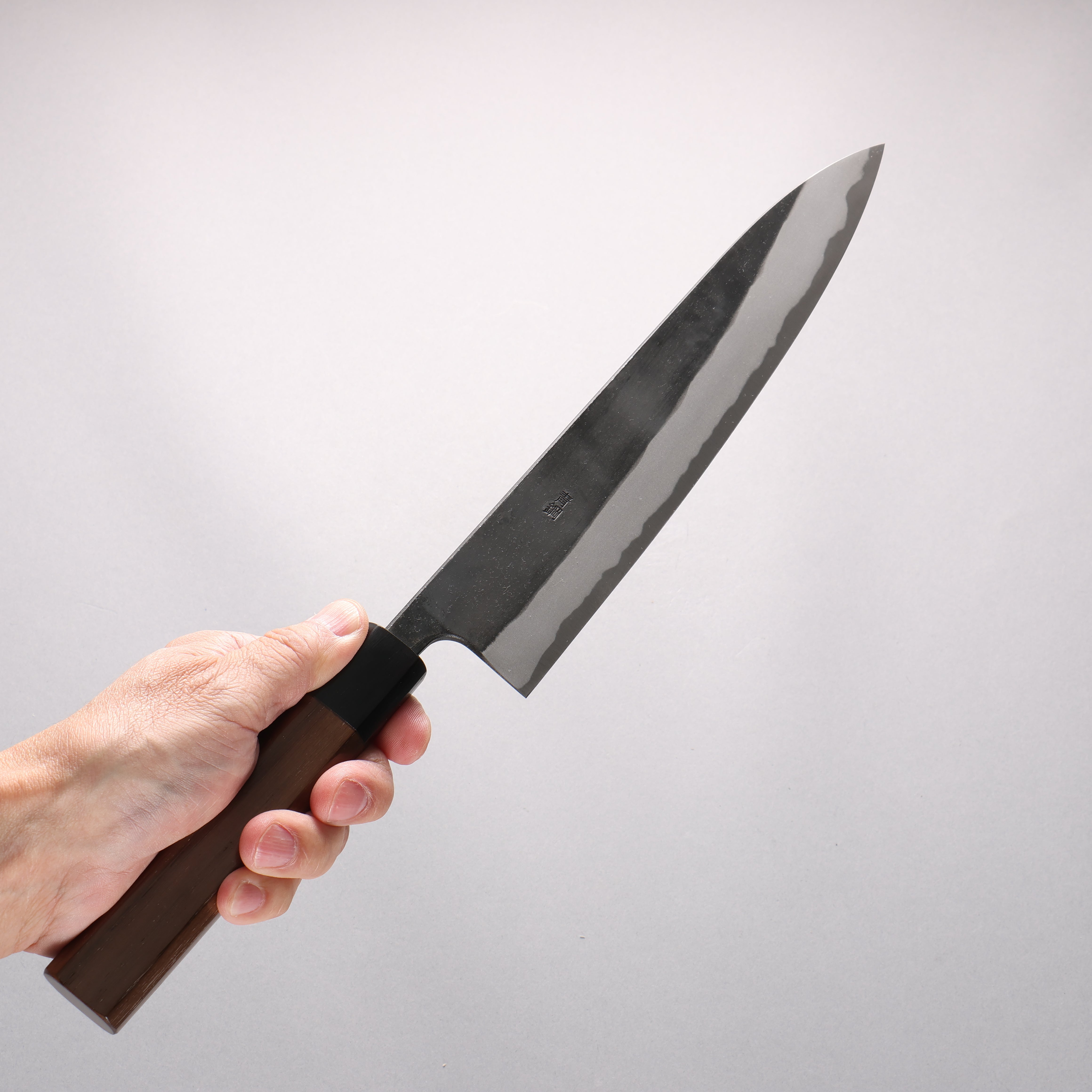 山本 直 安來青鋼 黑打 筋引 240mm 核桃木 握把 - 清助刃物
