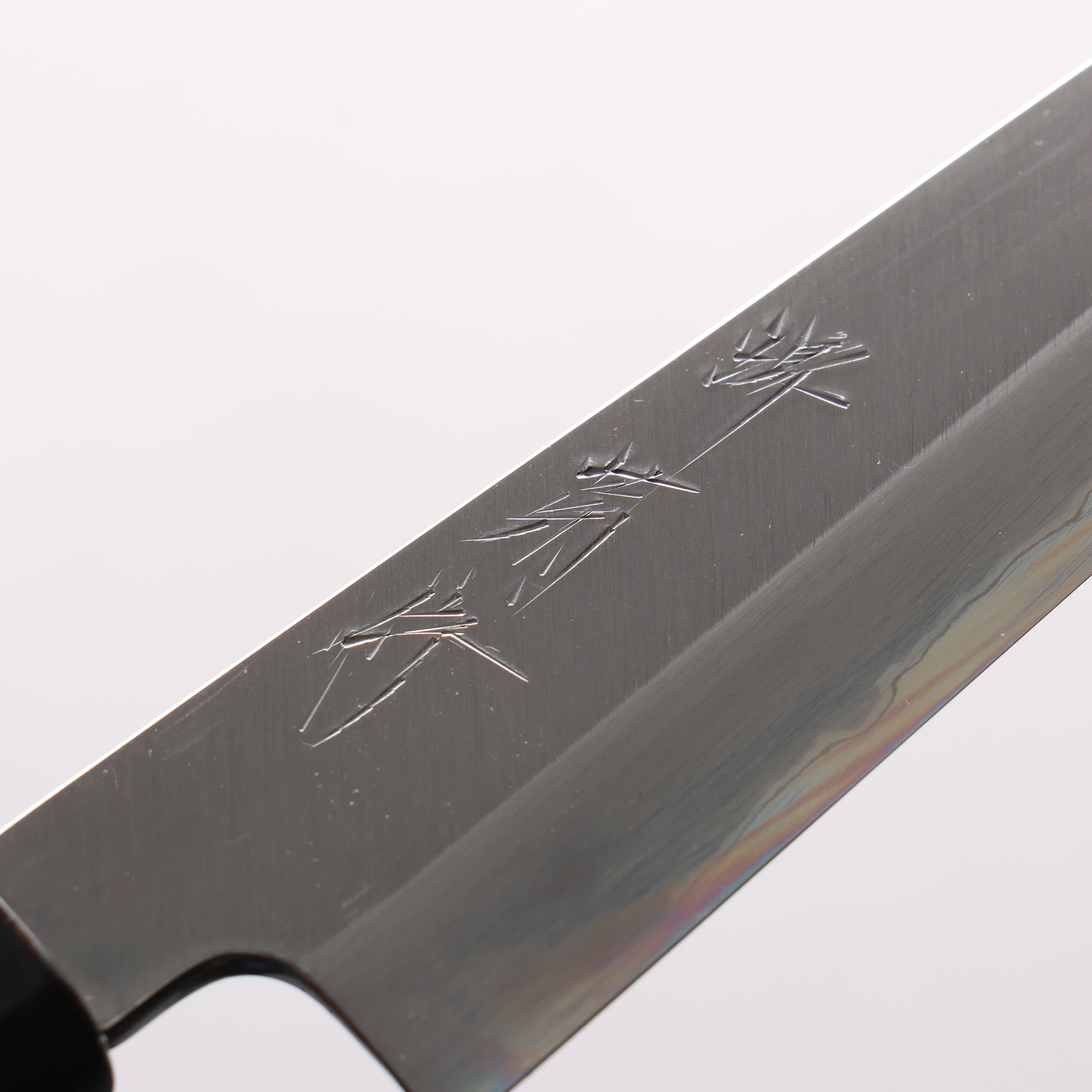 堺 菊守 白鋼一號 多用途小刀 150mm 木蘭(口輪:水牛角) 握把 - 清助刃物