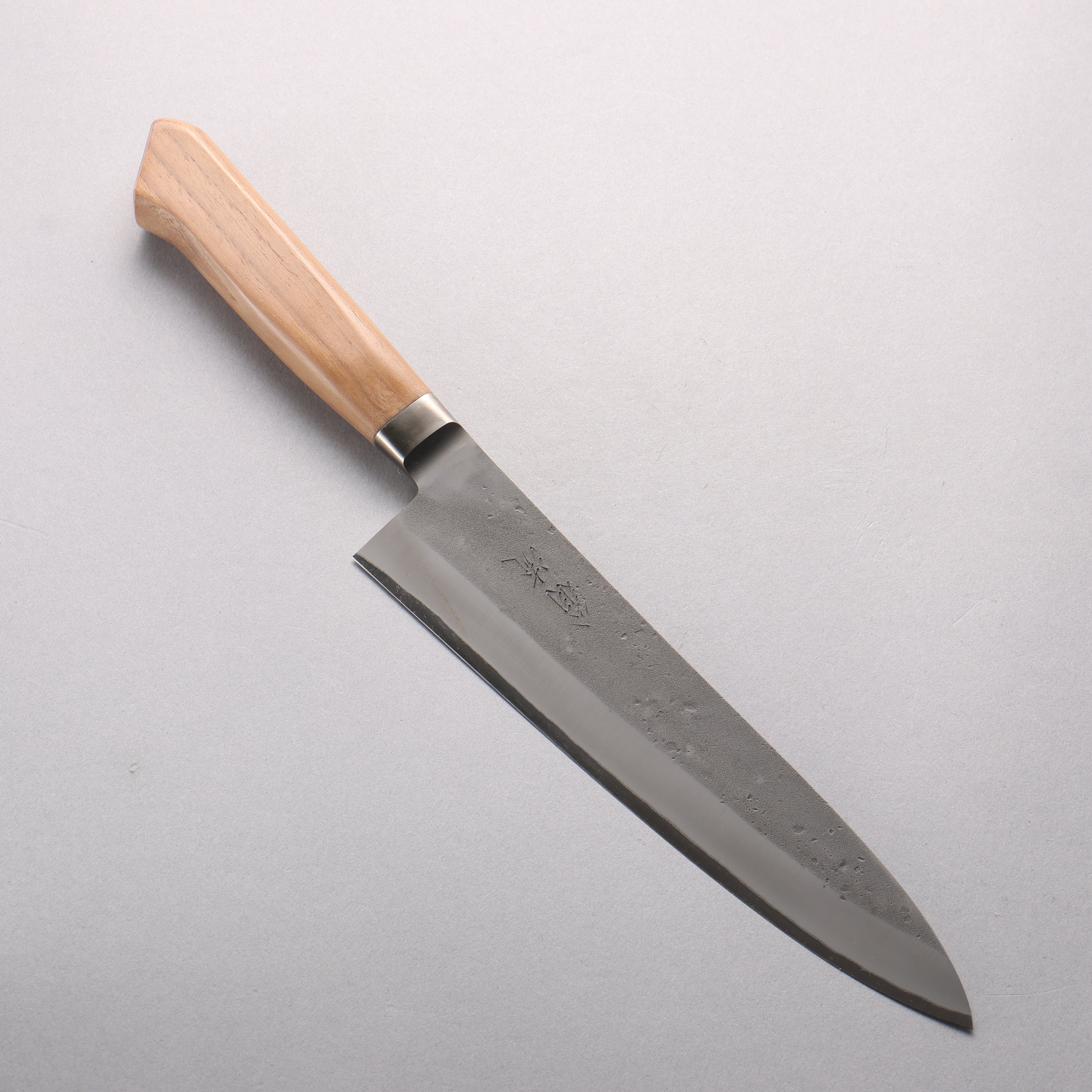 翁流 青鋼 梨地 牛刀 210mm 核桃木 握把 SN-01 - 清助刃物