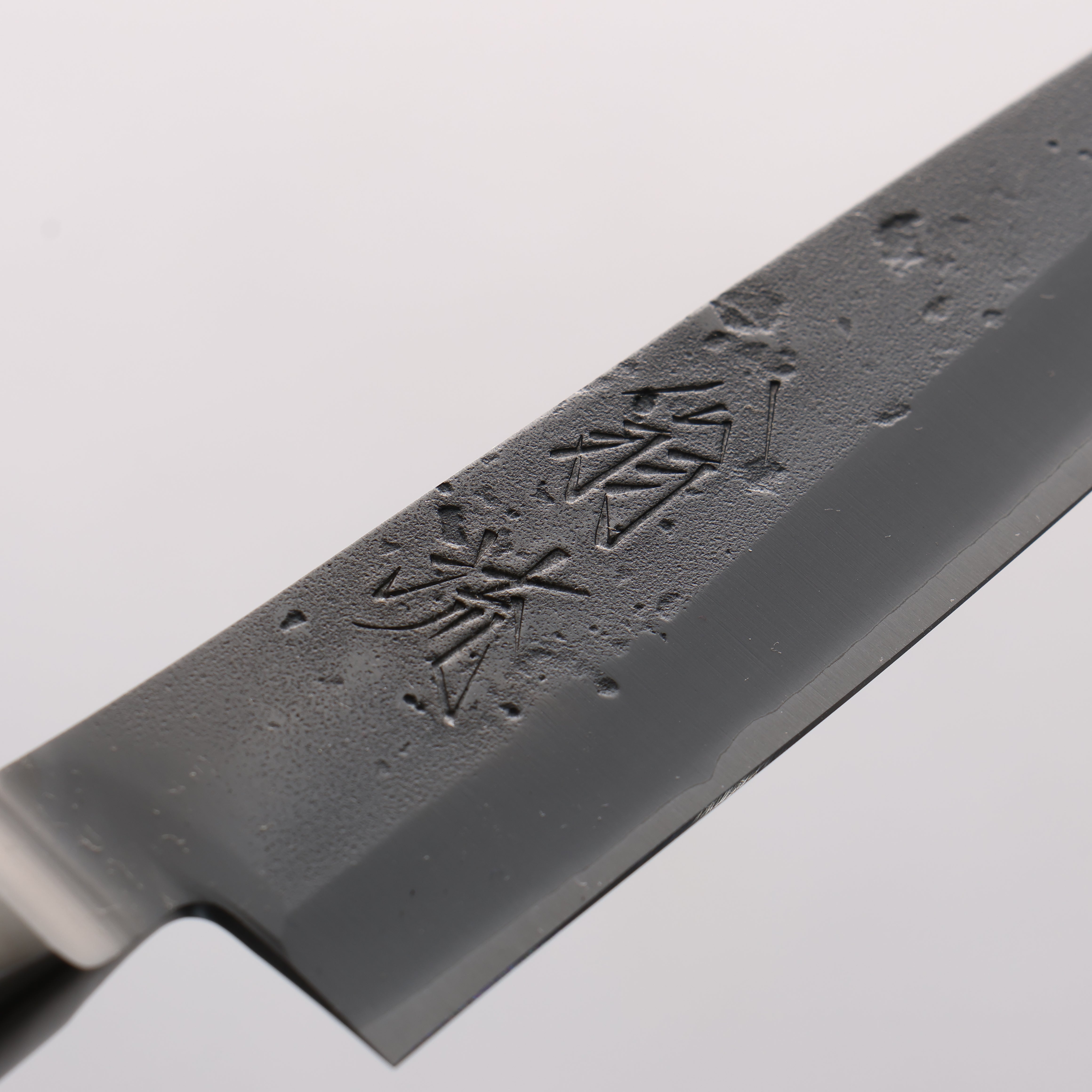 翁流 青鋼 梨地 多用途小刀 125mm 核桃木 握把 SN-05 - 清助刃物