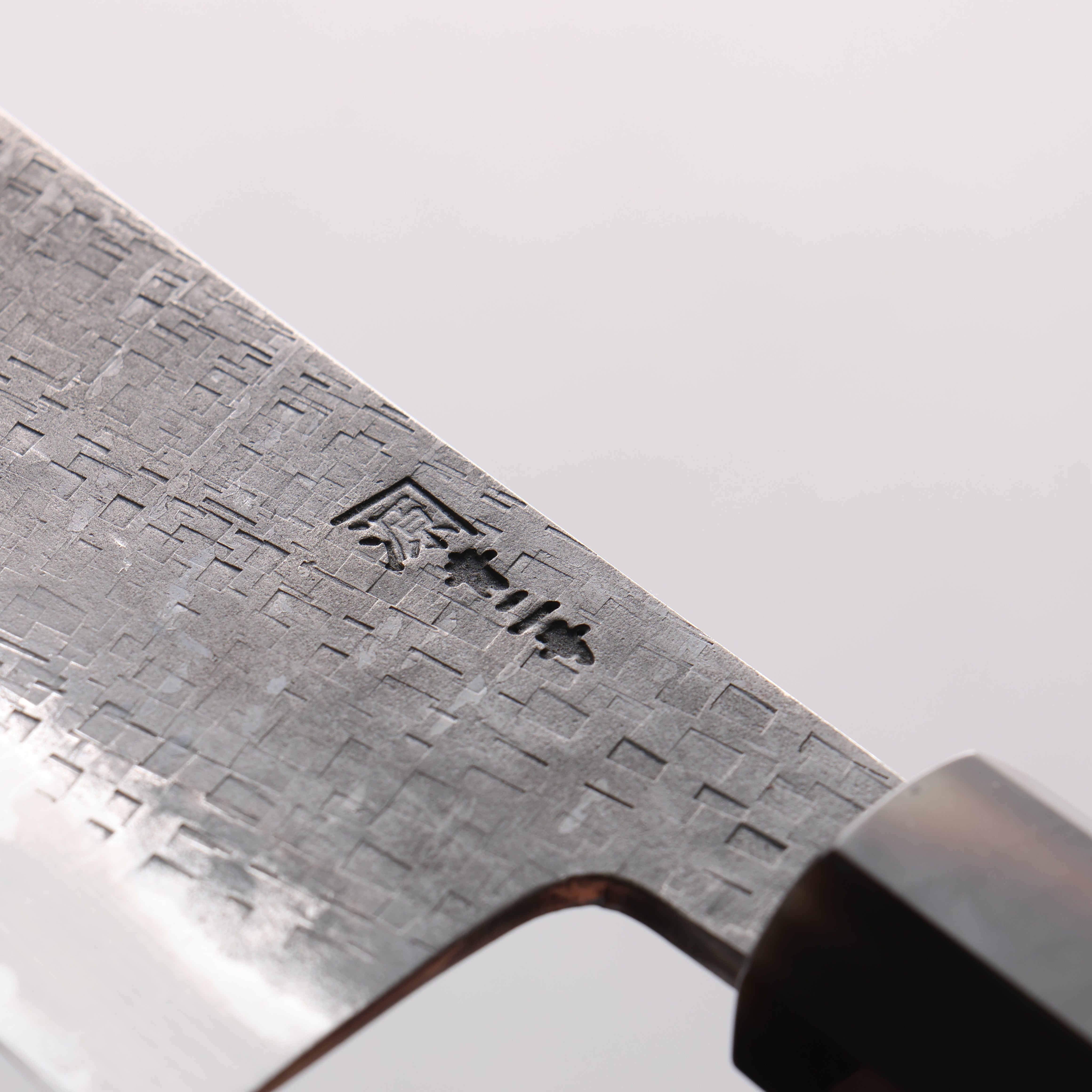 田中 誠貴 鐵火 青鋼二號 黑打 鎚目 (角) 切付牛刀 240mm 核桃木 握把 - 清助刃物