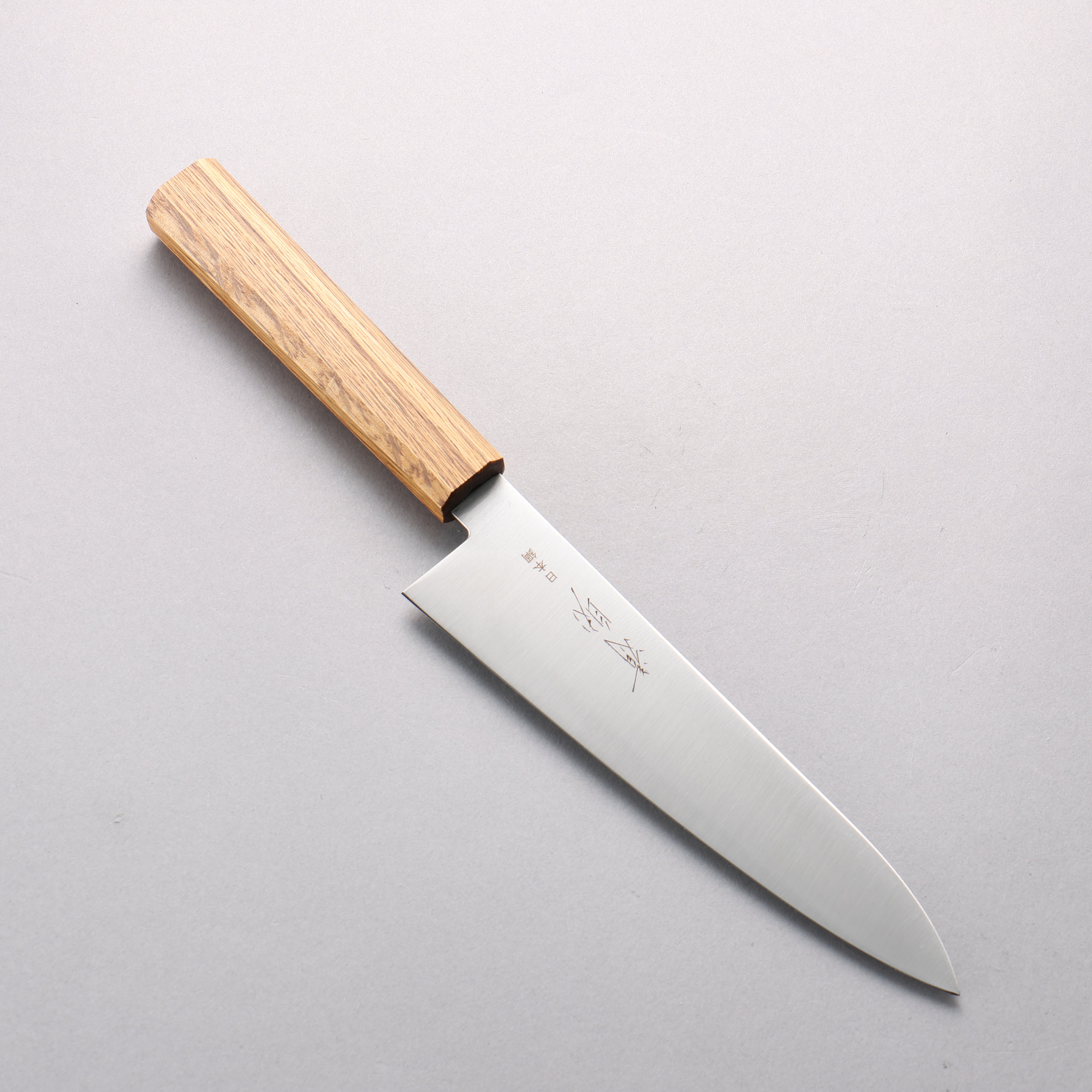 清助 SK-4鋼 牛刀 180mm 木柄(漆塗) 握把 - 清助刃物