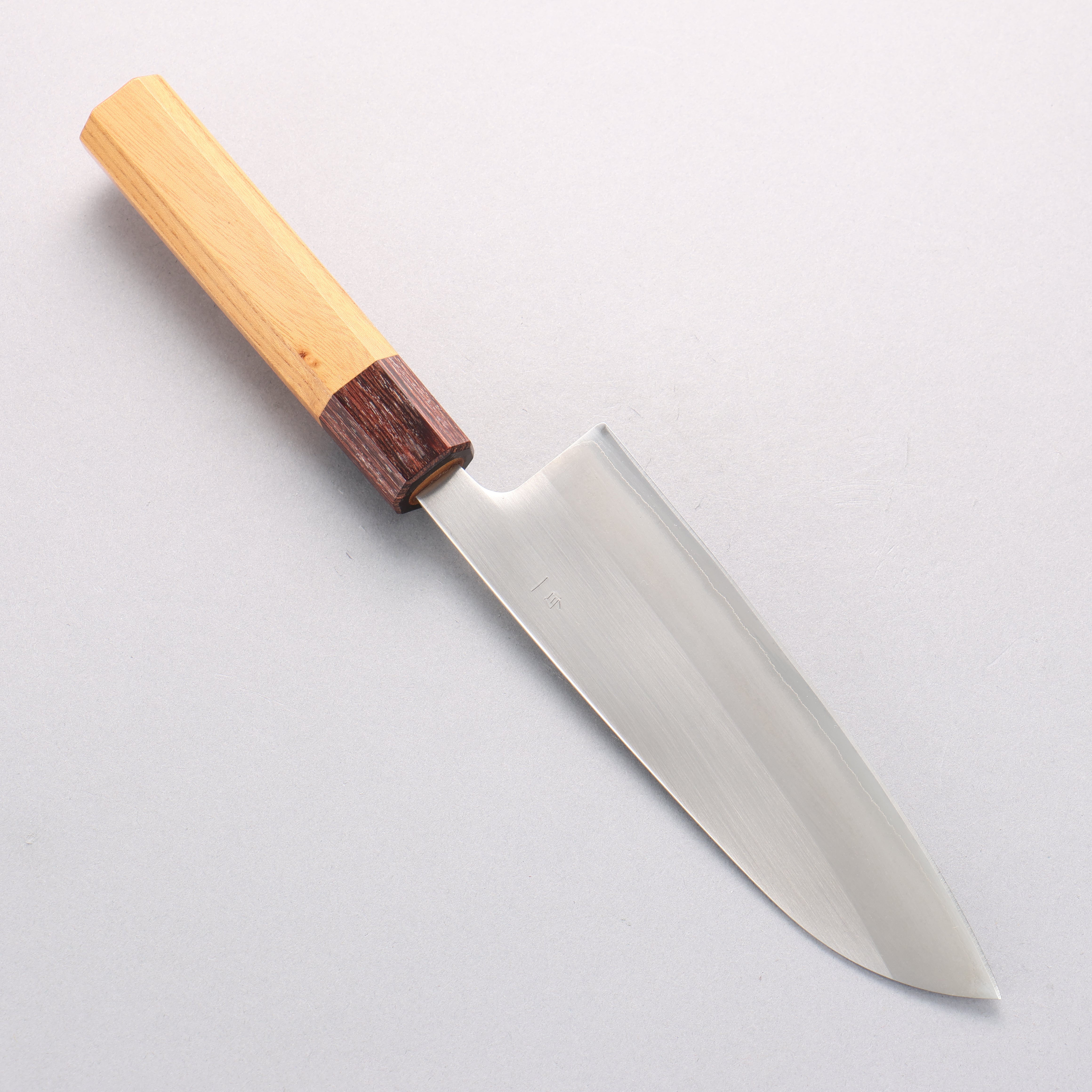 翁流 白鋼一號 三德刀 165mm 櫸木 握把 - 清助刃物