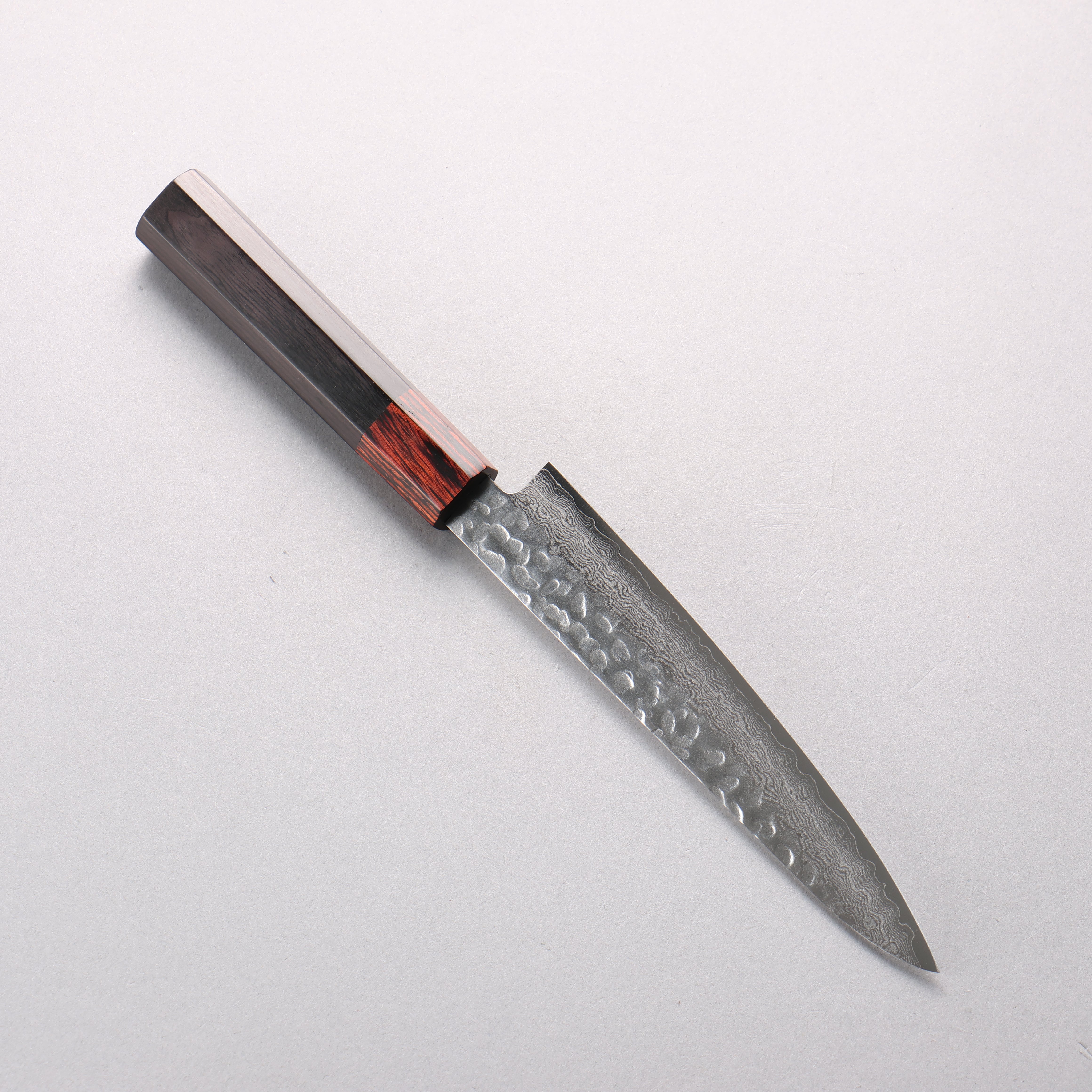 清助 VG10 33層 鎚目 大馬士革紋 多用途小刀 135mm 黑合成木 握把 - 清助刃物