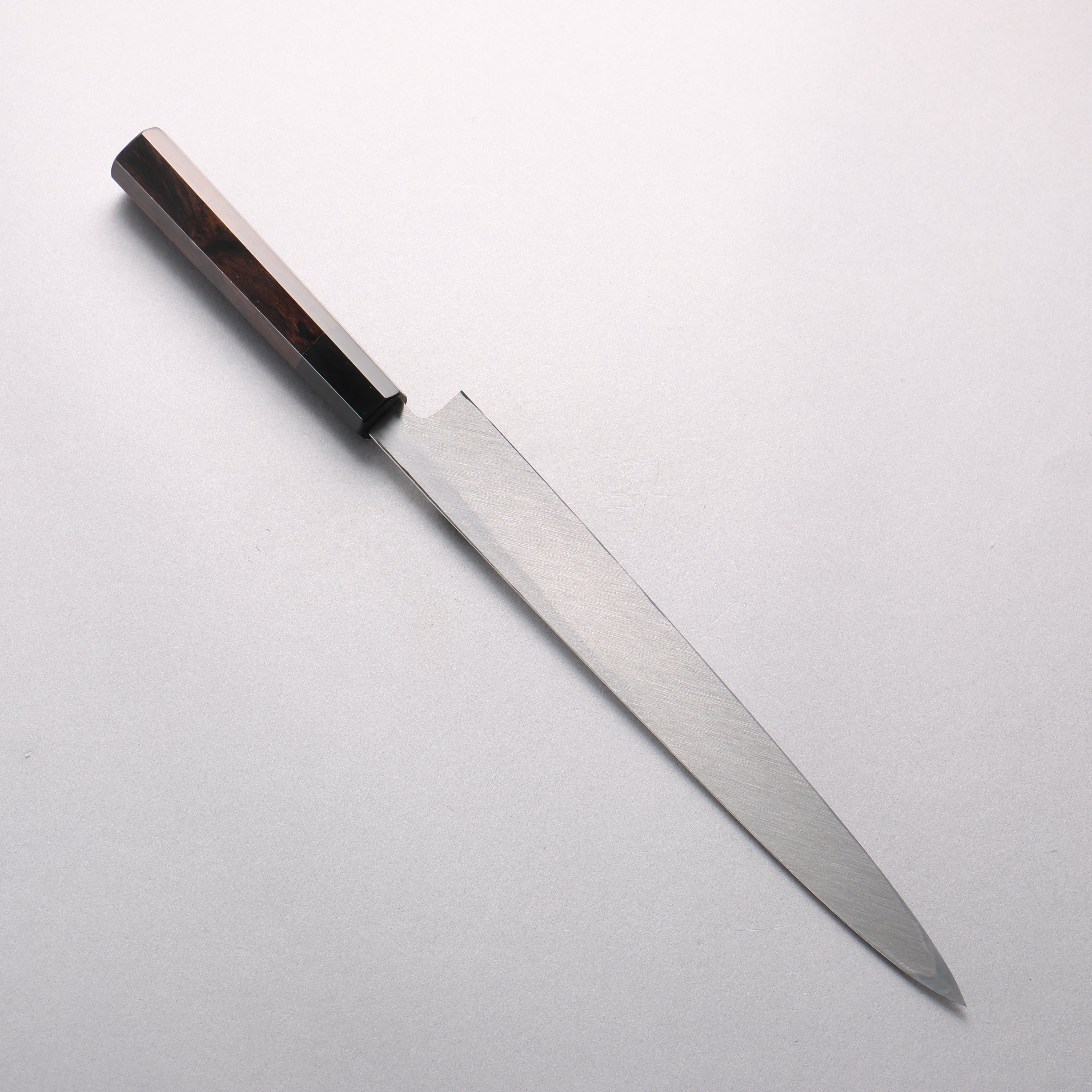 鐵泉 田中作 Tamahagane 鏡面處理 柳刃 270mm 黑檀 握把 附刀鞘 - 清助刃物