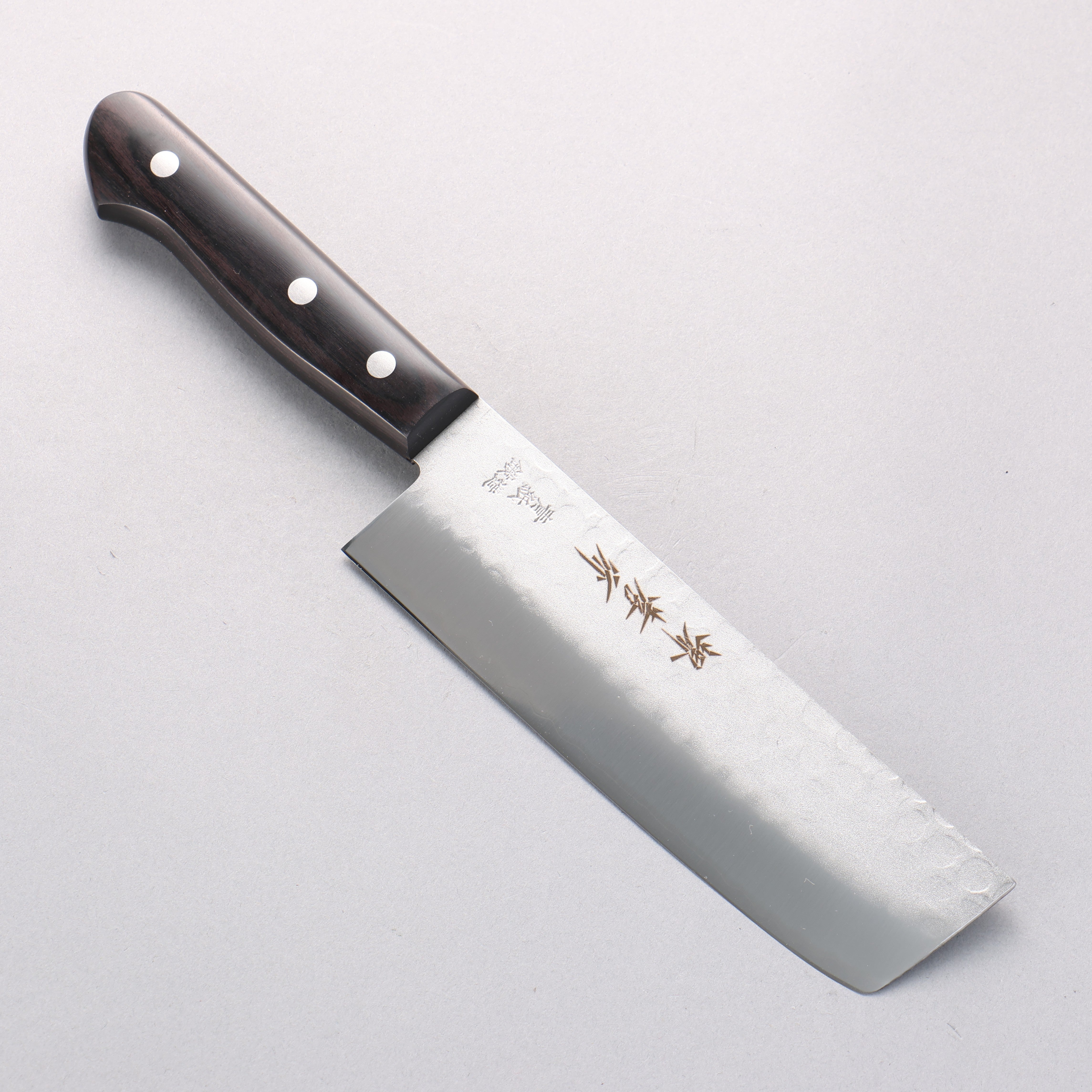 堺 孝行 青鋼 鎚目 3層 菜切 165mm - 清助刃物