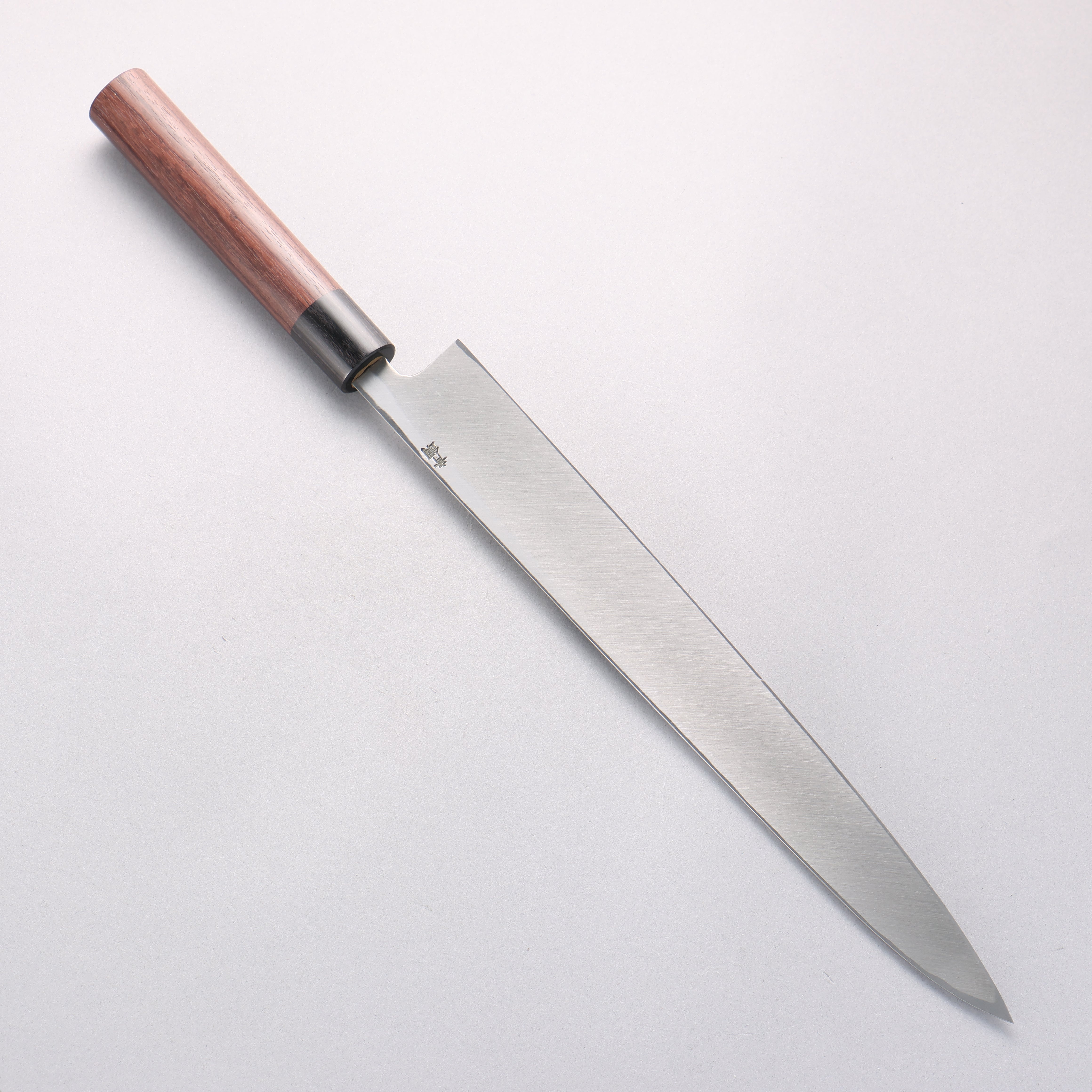 清助 青鋼 霞研 柳刃 300mm 紫檀木 握把 - 清助刃物