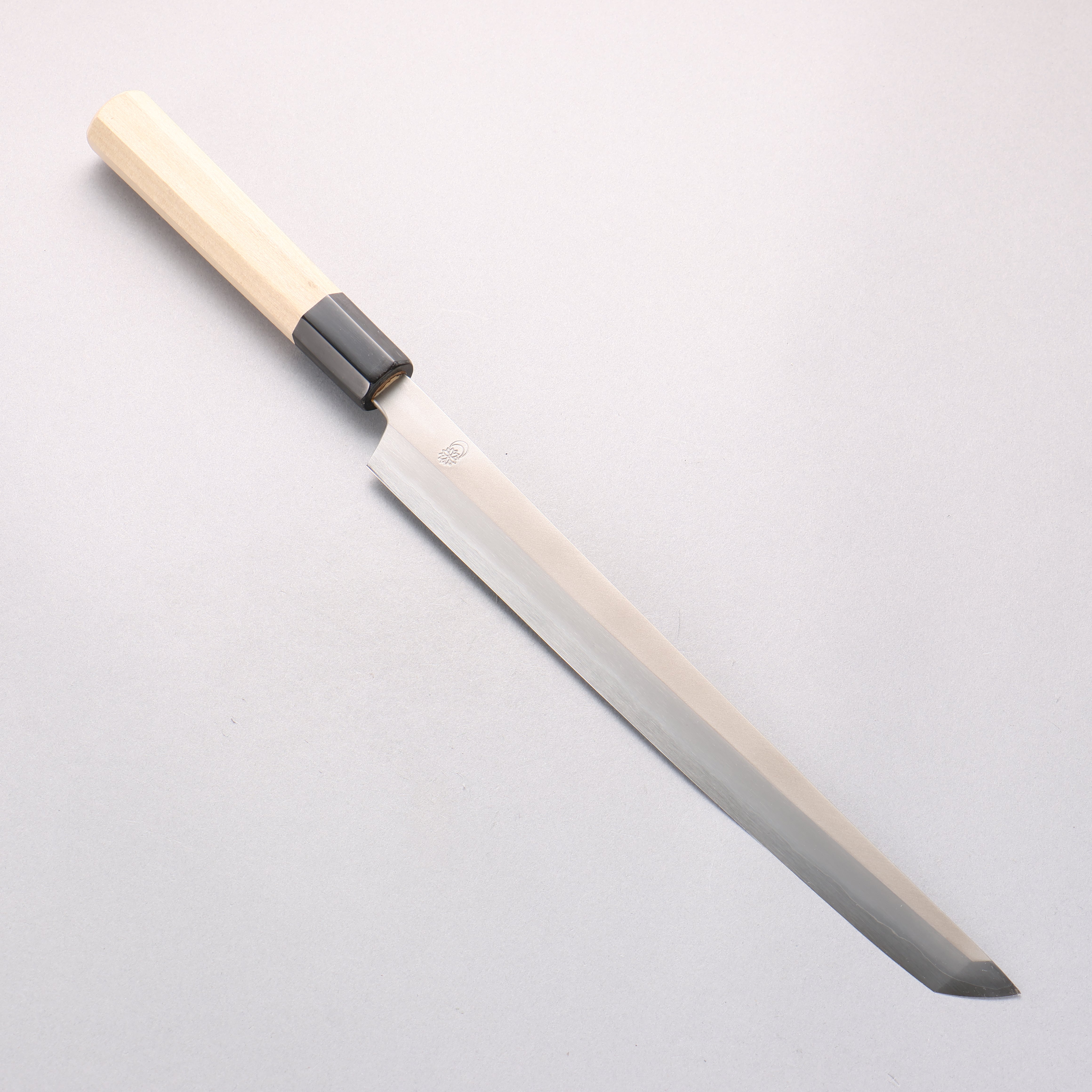 菊月 銀三鋼 Bokashi 先丸蛸引 270mm 木蘭 握把 - 清助刃物