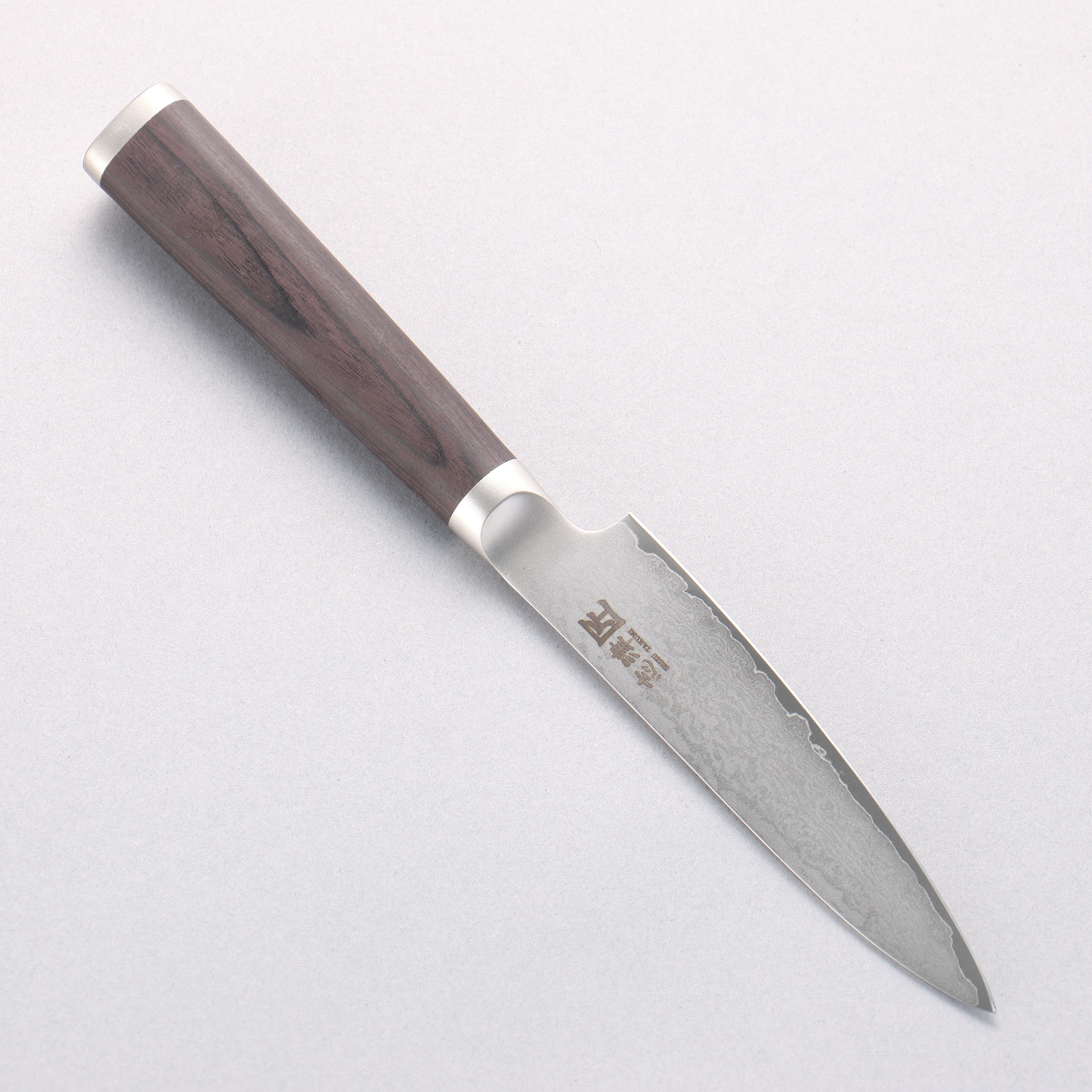 志津匠 都 AUS8 33層大馬士革紋 多用途小刀 110mm - 清助刃物