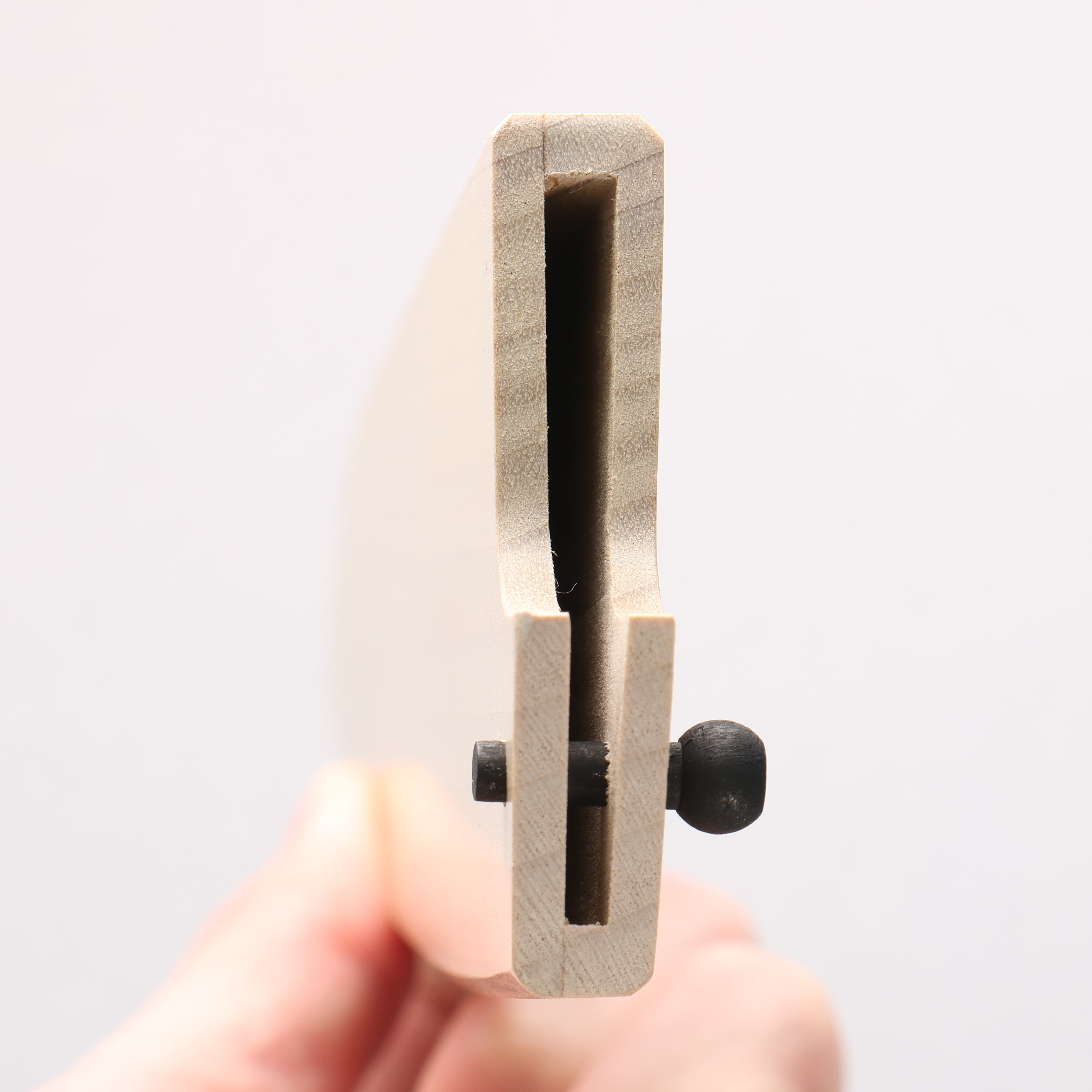 木蘭鞘 180mm 牛刀用 附合成木安全栓 - 清助刃物