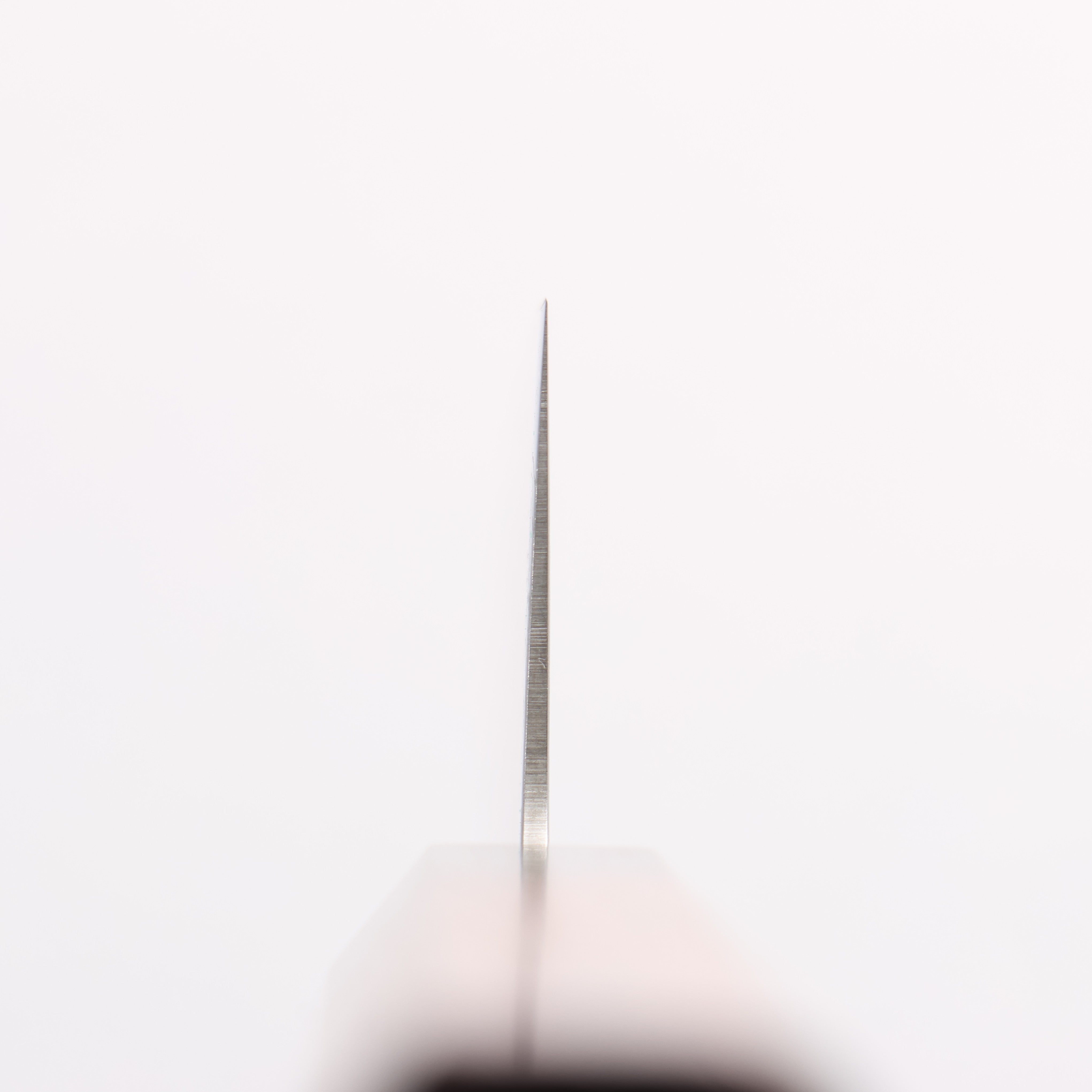 清助 AUS10 大馬士革紋 打磨處理 三德刀 180mm 紫檀木(口輪:黑合成木) 握把 - 清助刃物