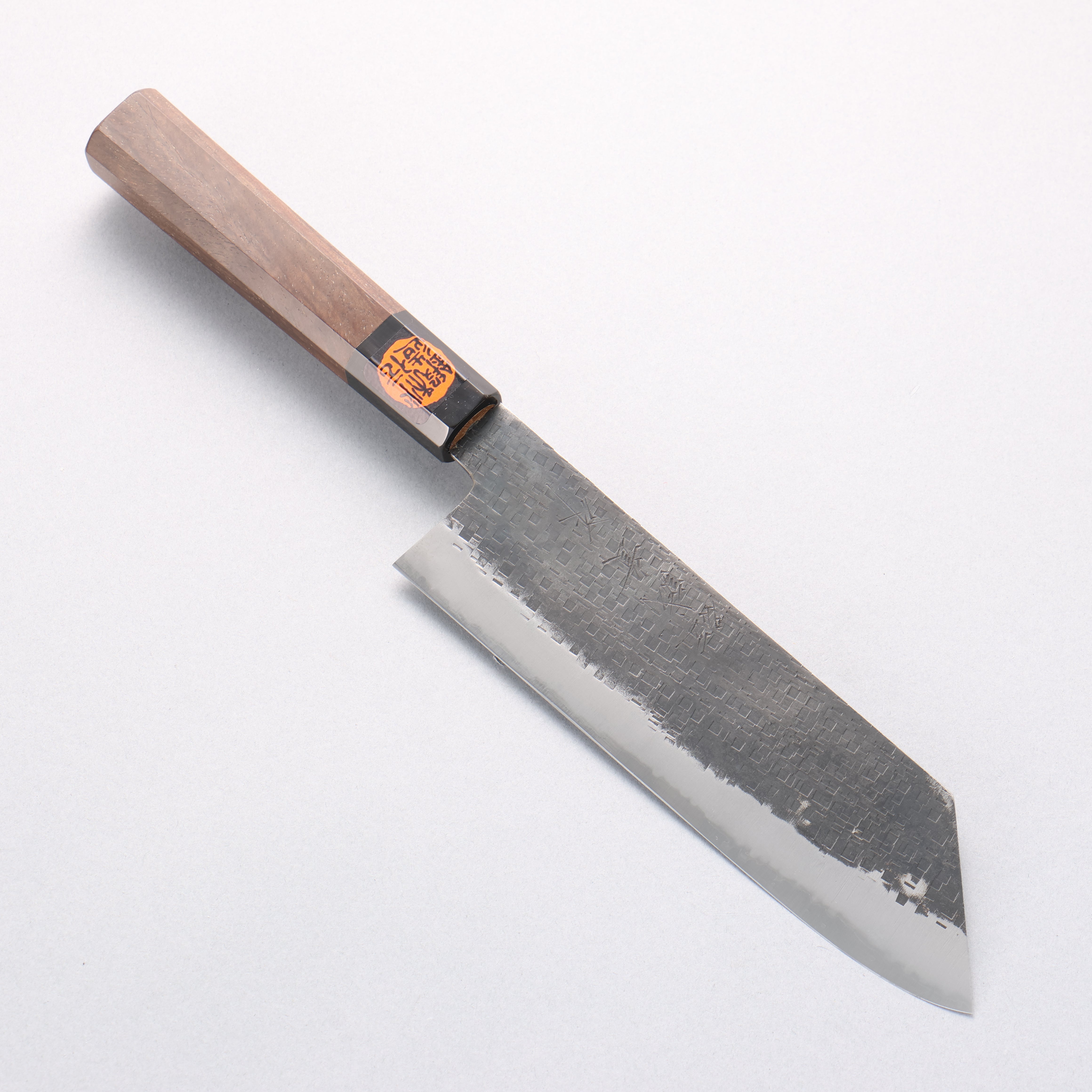 田中 誠貴 鐵火 青鋼二號 黑打 菜切 165mm 核桃木握把 - 清助刃物
