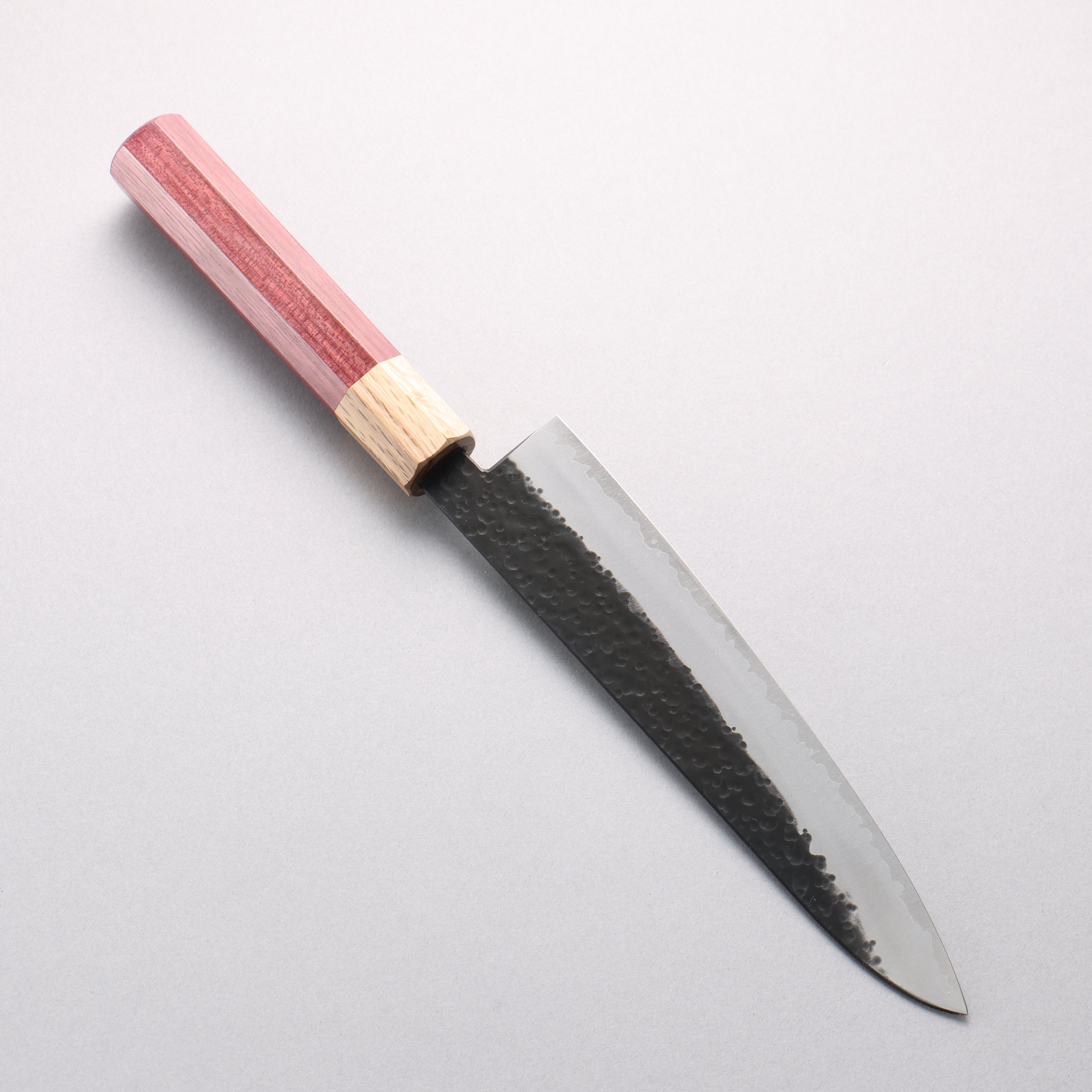 Fukube VG10 鎚目 黑打 牛刀 210mm 紫心木 握把 - 清助刃物