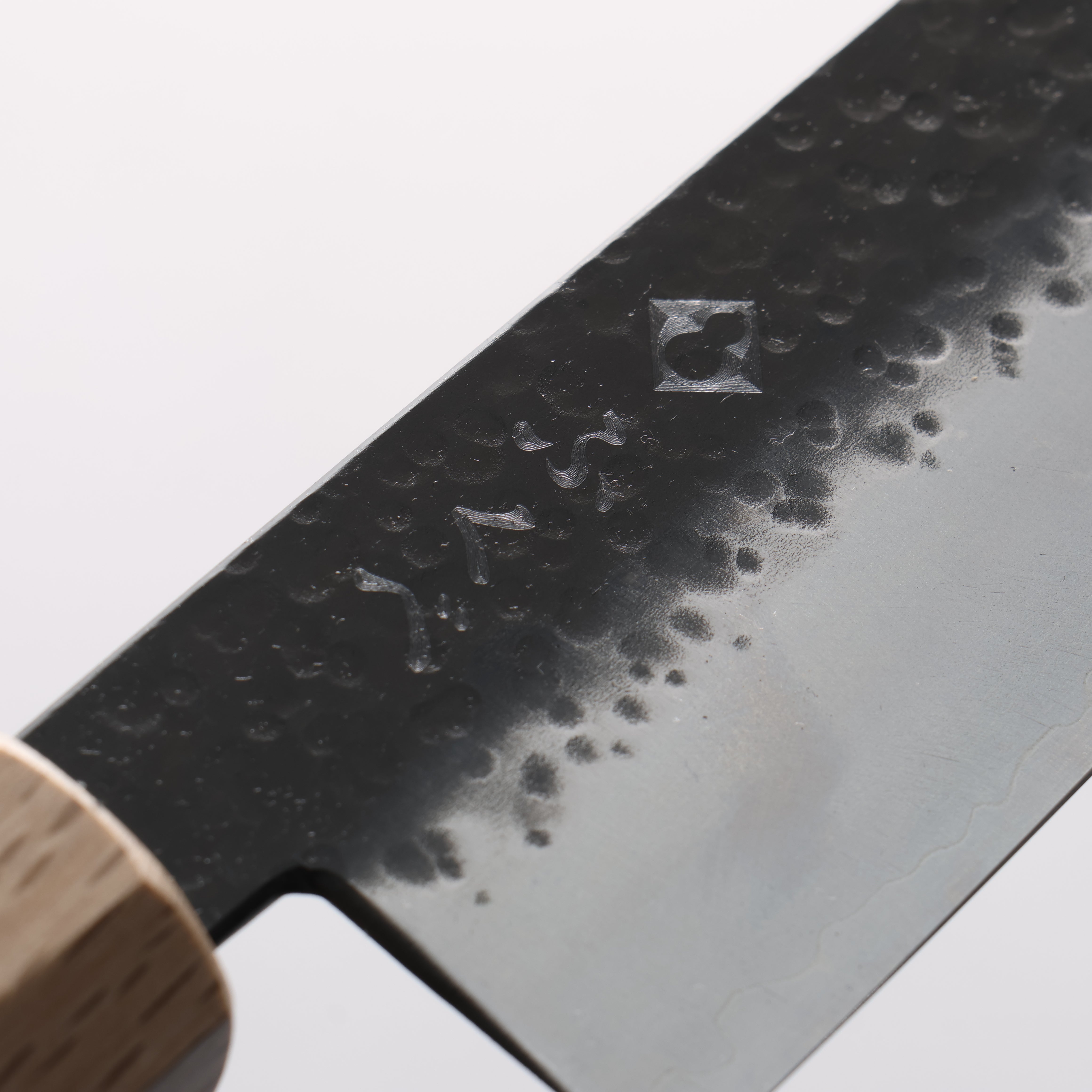 Fukube VG10 鎚目 黑打 牛刀 210mm 紫心木 握把 - 清助刃物