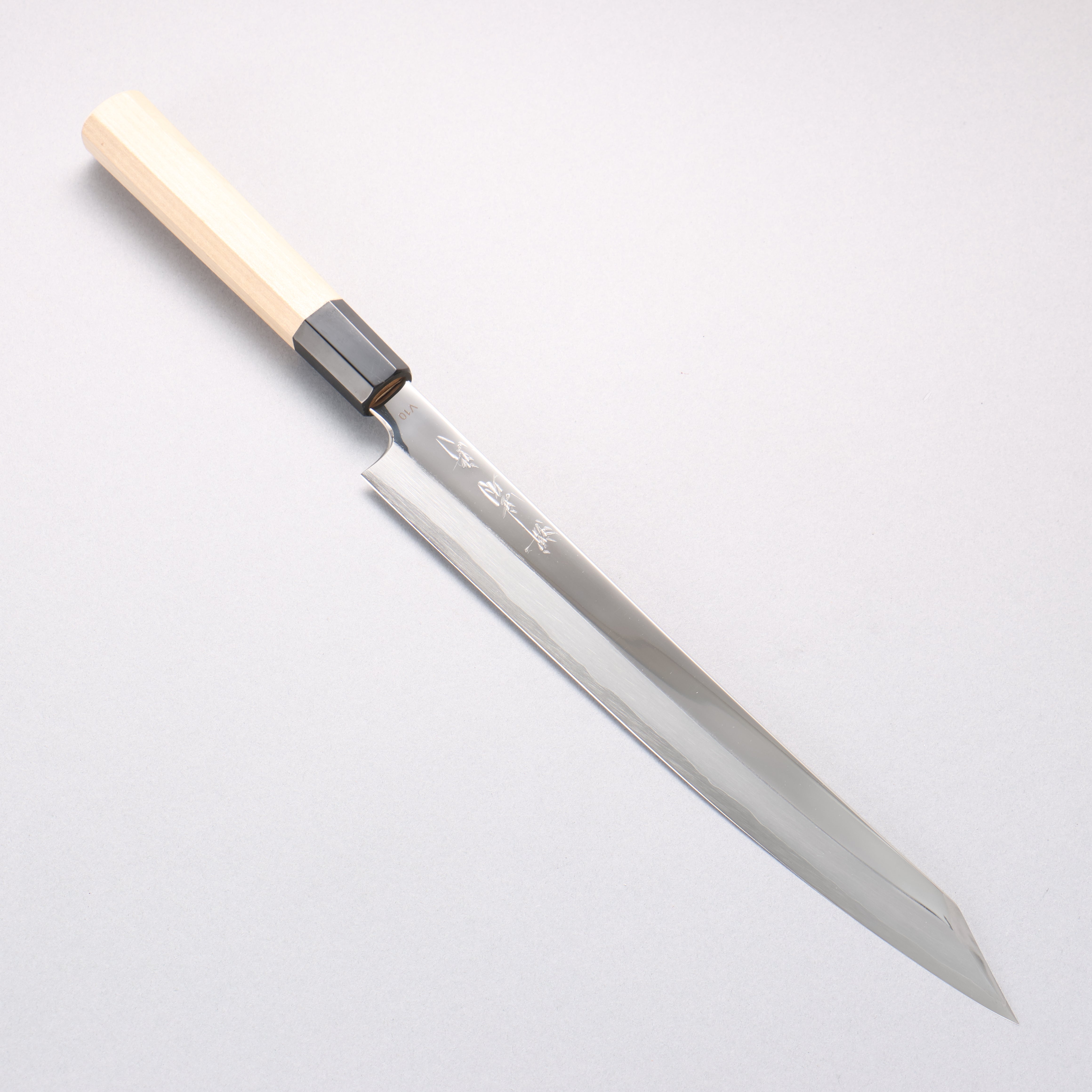 堺 菊守 VG10 鏡面處理 切付柳刃 270mm 木蘭握把 - 清助刃物