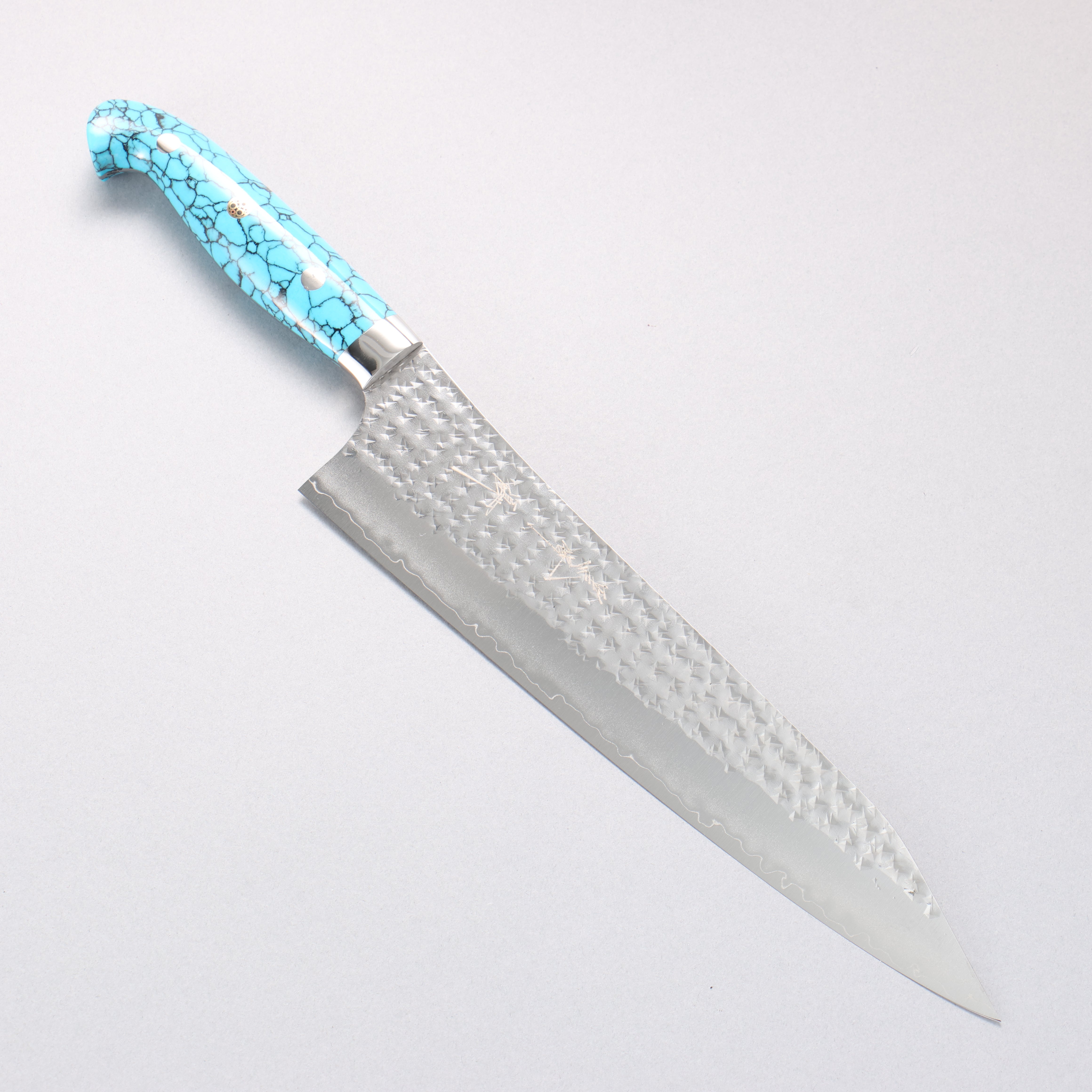 黑崎 優 閃光銳 SG2 鎚目 牛刀 240mm 土耳其石 握把 - 清助刃物