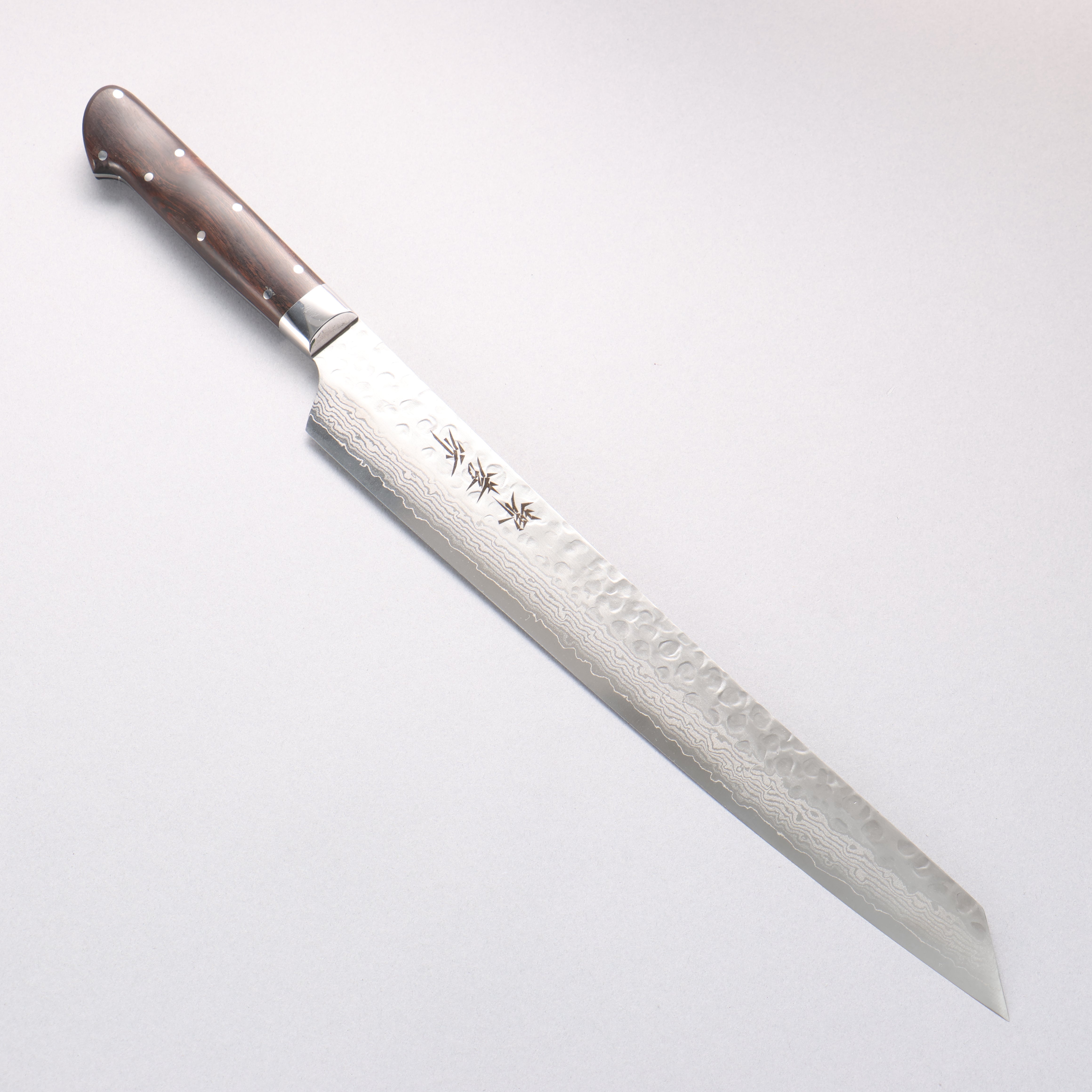 堺 孝行 VG10 17層大馬士革紋 切付柳刃 300mm 沙漠鐵木(杉原型) 握把 - 清助刃物