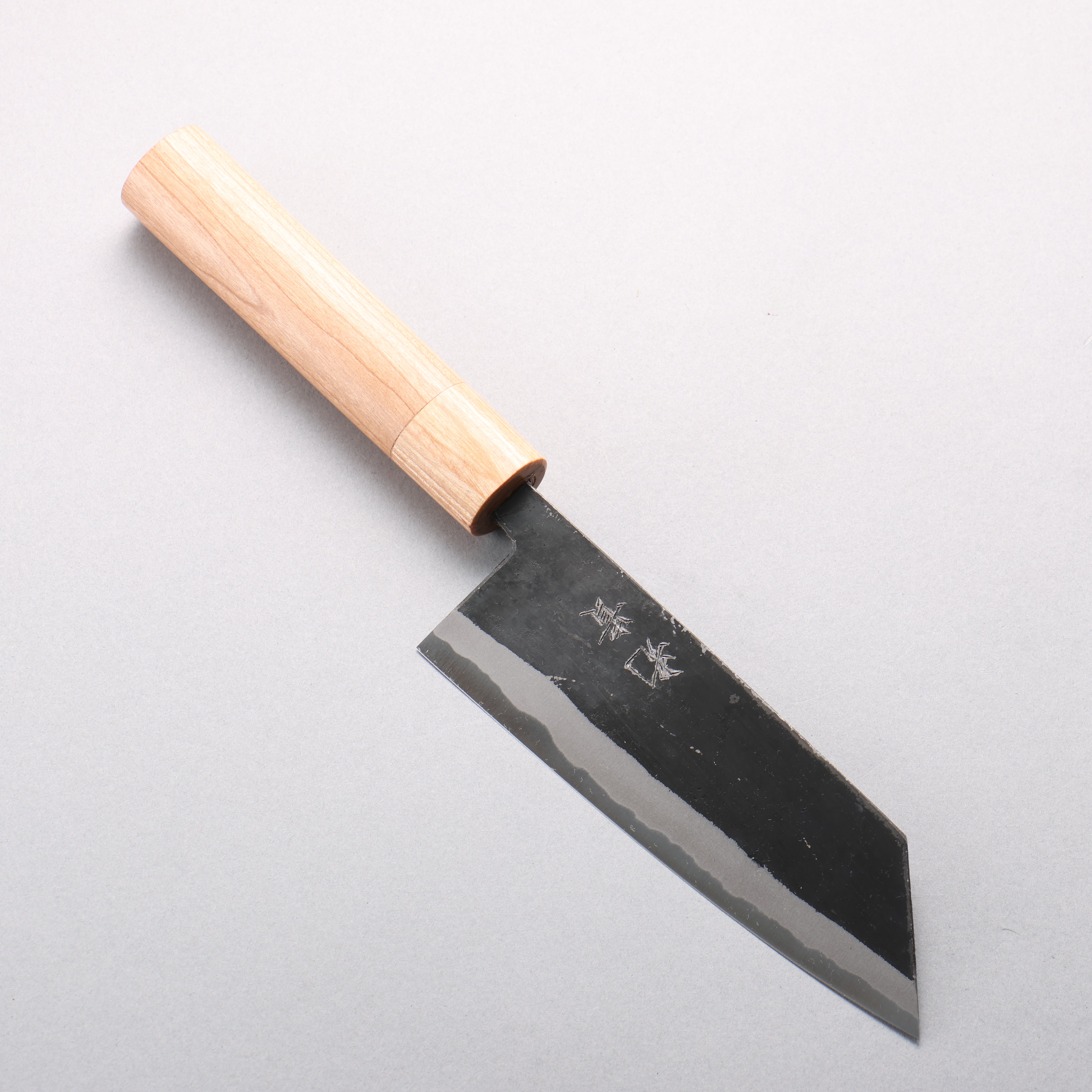 光貴 青鋼二號 黑打 小文化刀 150mm 美國櫻桃木 握把 - 清助刃物