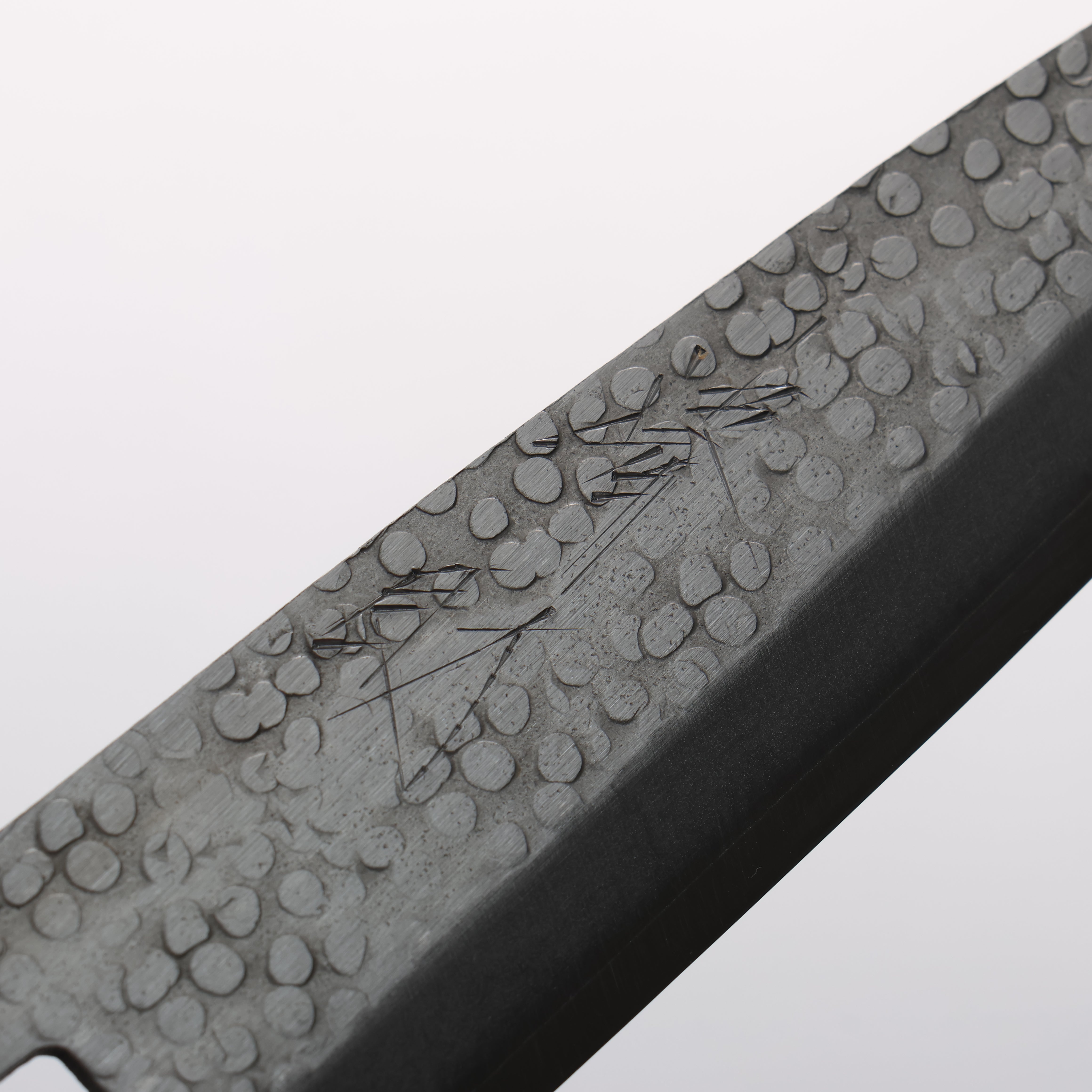 清助 銀三鋼 鎚目 (丸) 多用途小刀 150mm 核桃木 握把 - 清助刃物