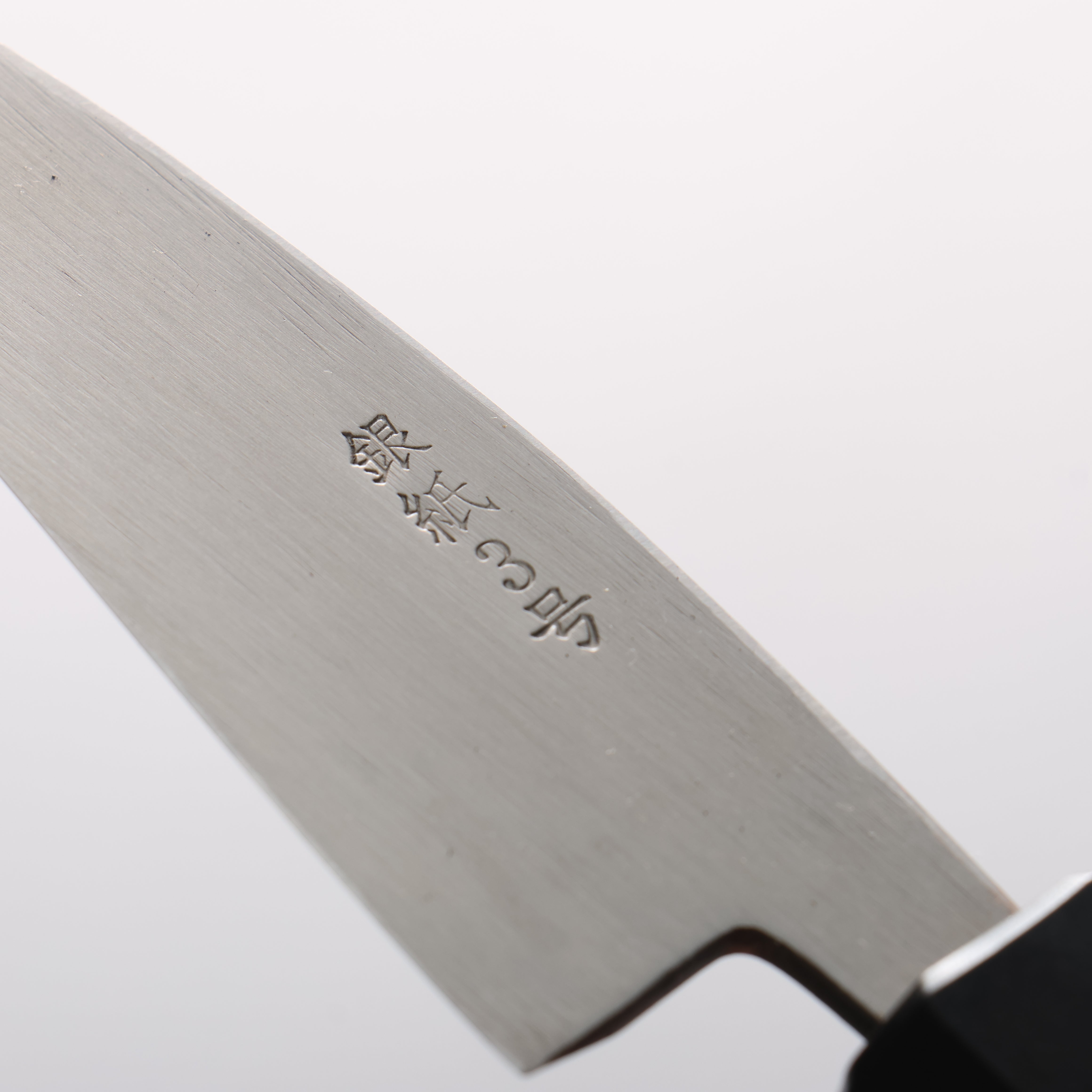 清助 銀三鋼 鎚目 (丸) 竹筴魚刀 90mm 核桃木 握把 - 清助刃物